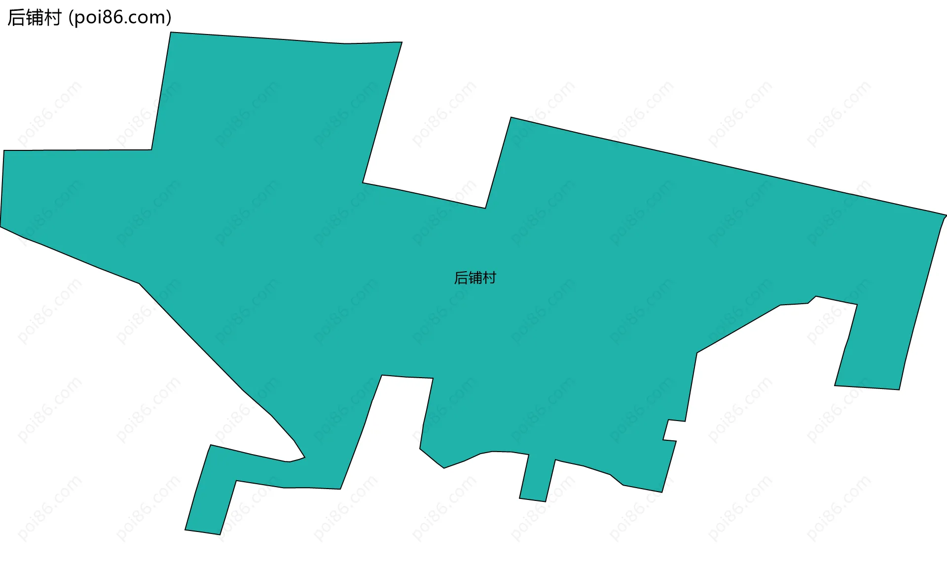 后铺村边界地图