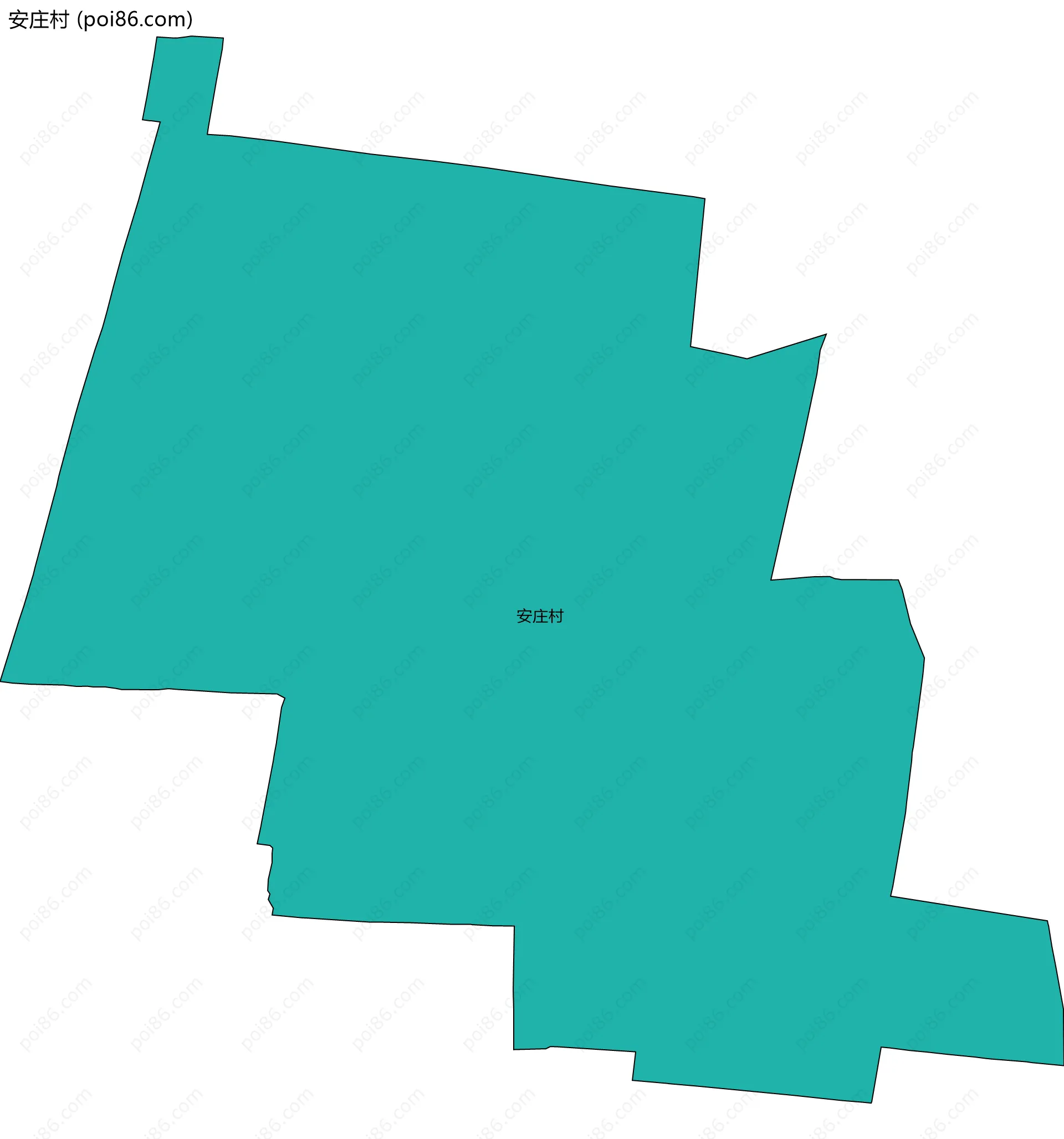 安庄村边界地图
