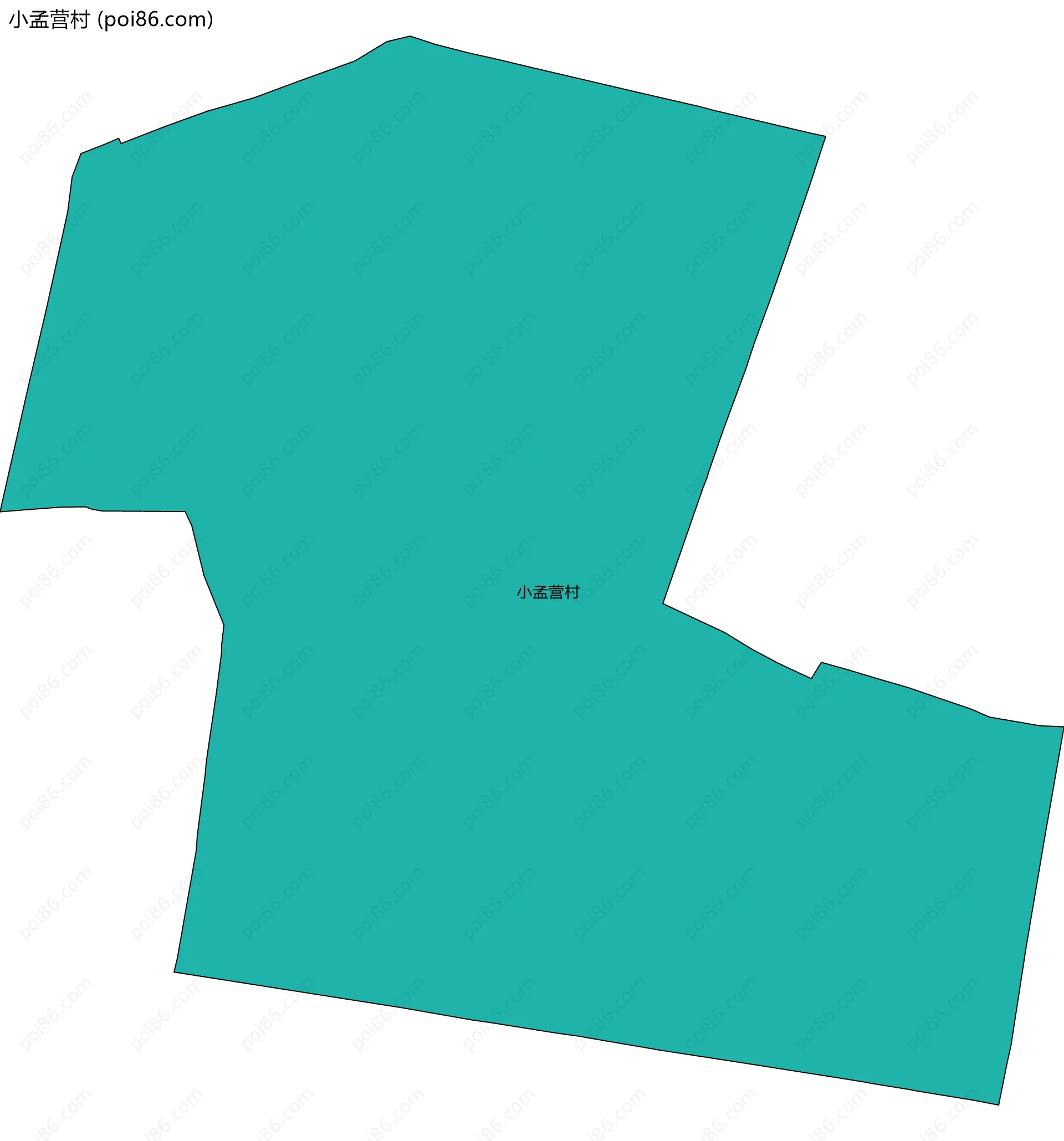 小孟营村边界地图