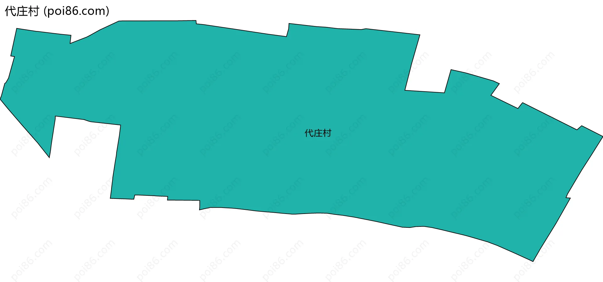 代庄村边界地图