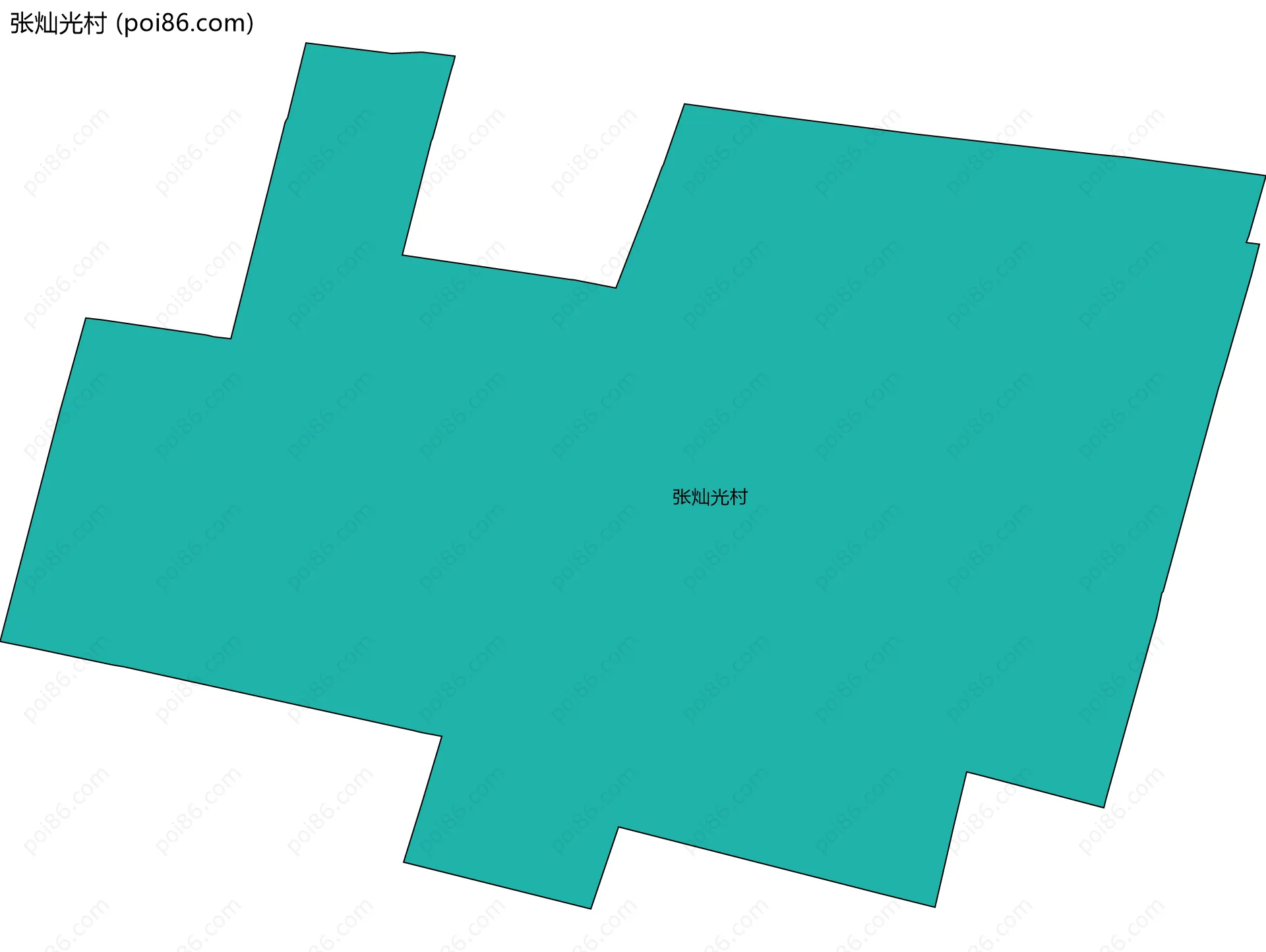 张灿光村边界地图