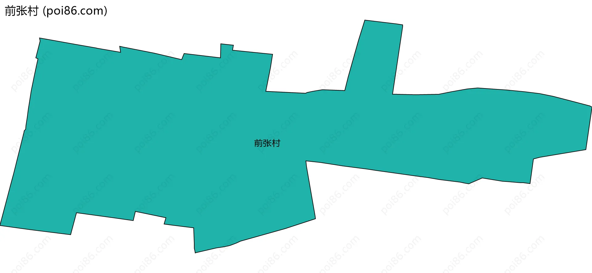 前张村边界地图