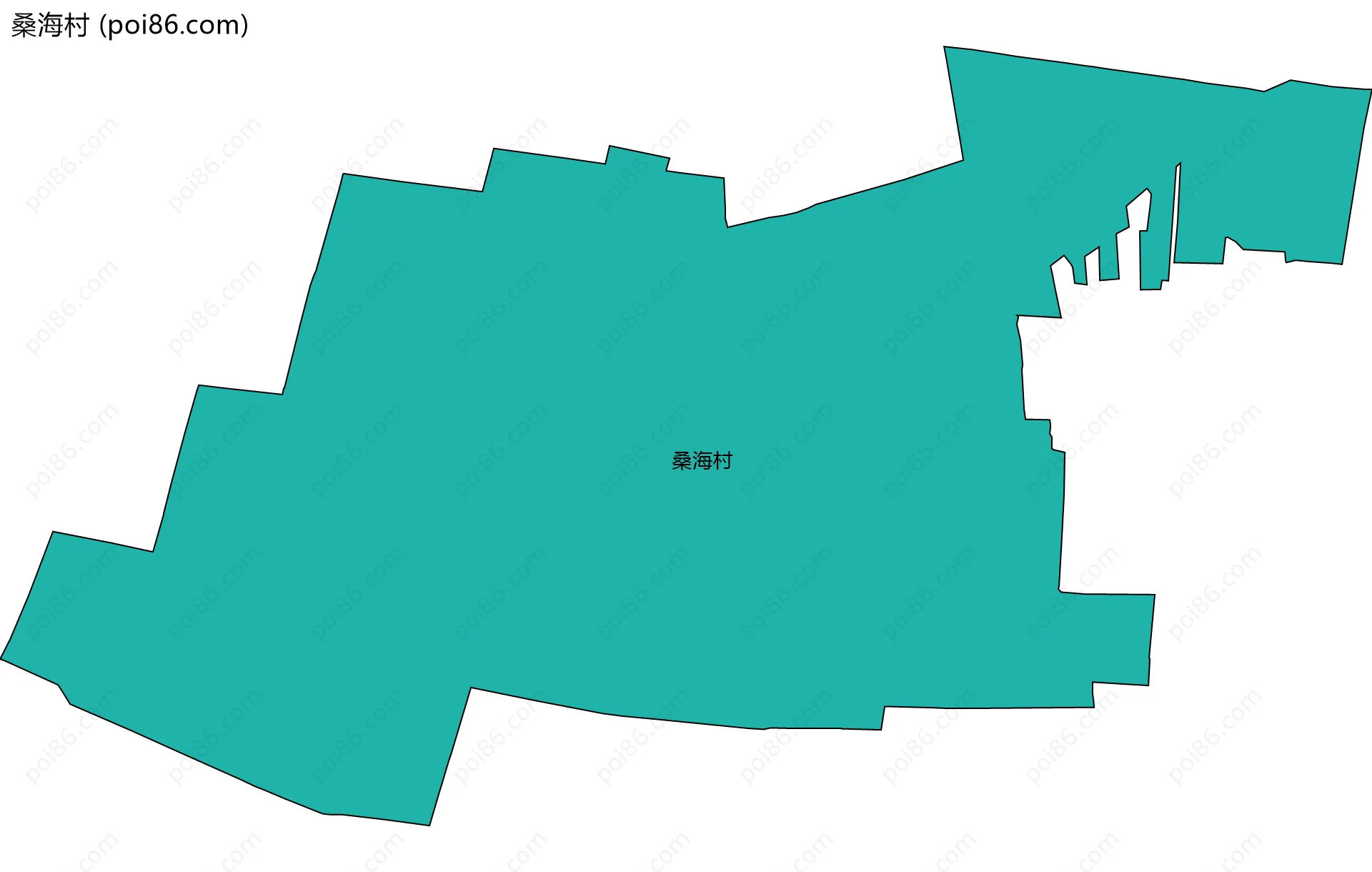 桑海村边界地图