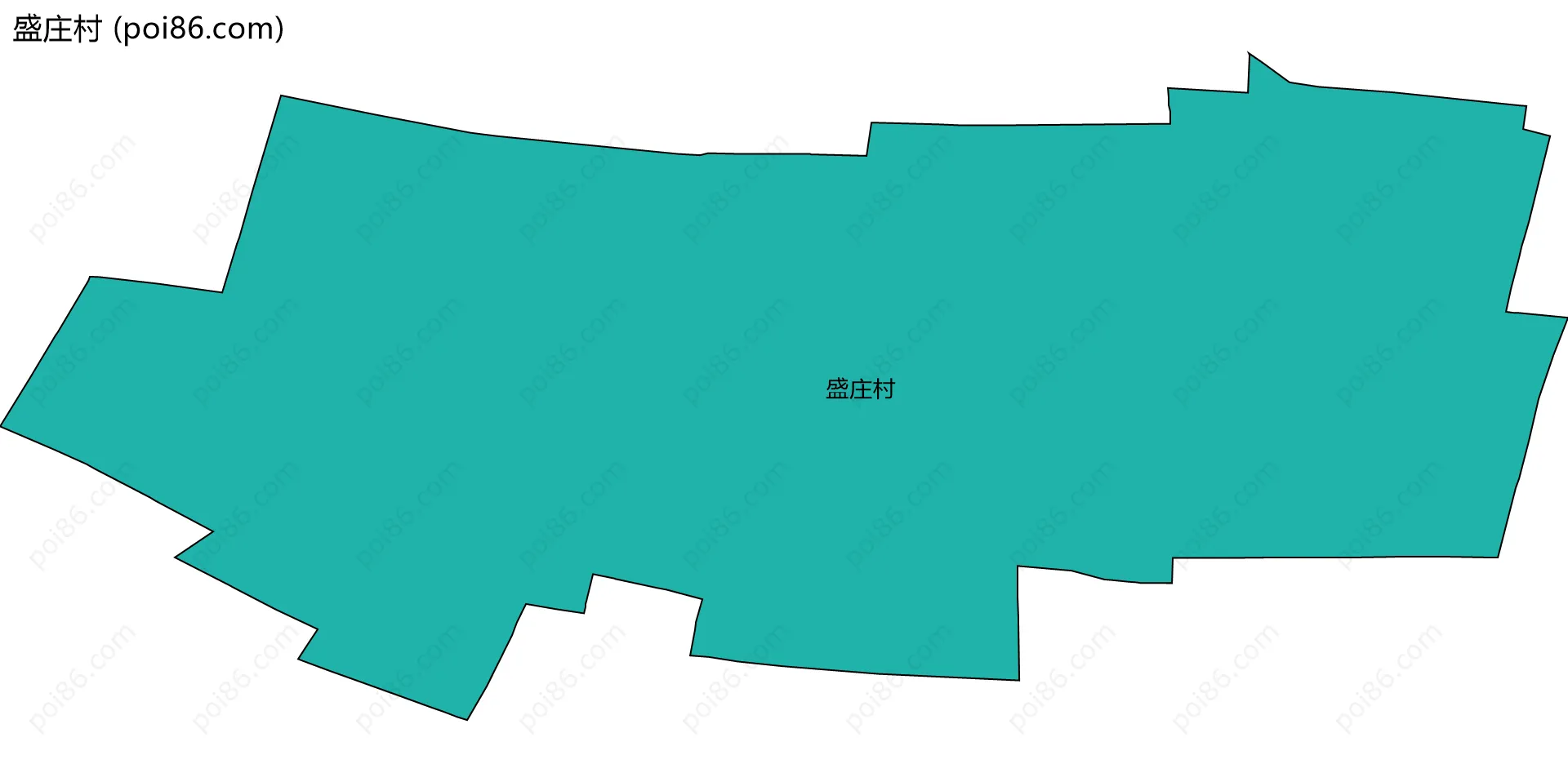 盛庄村边界地图