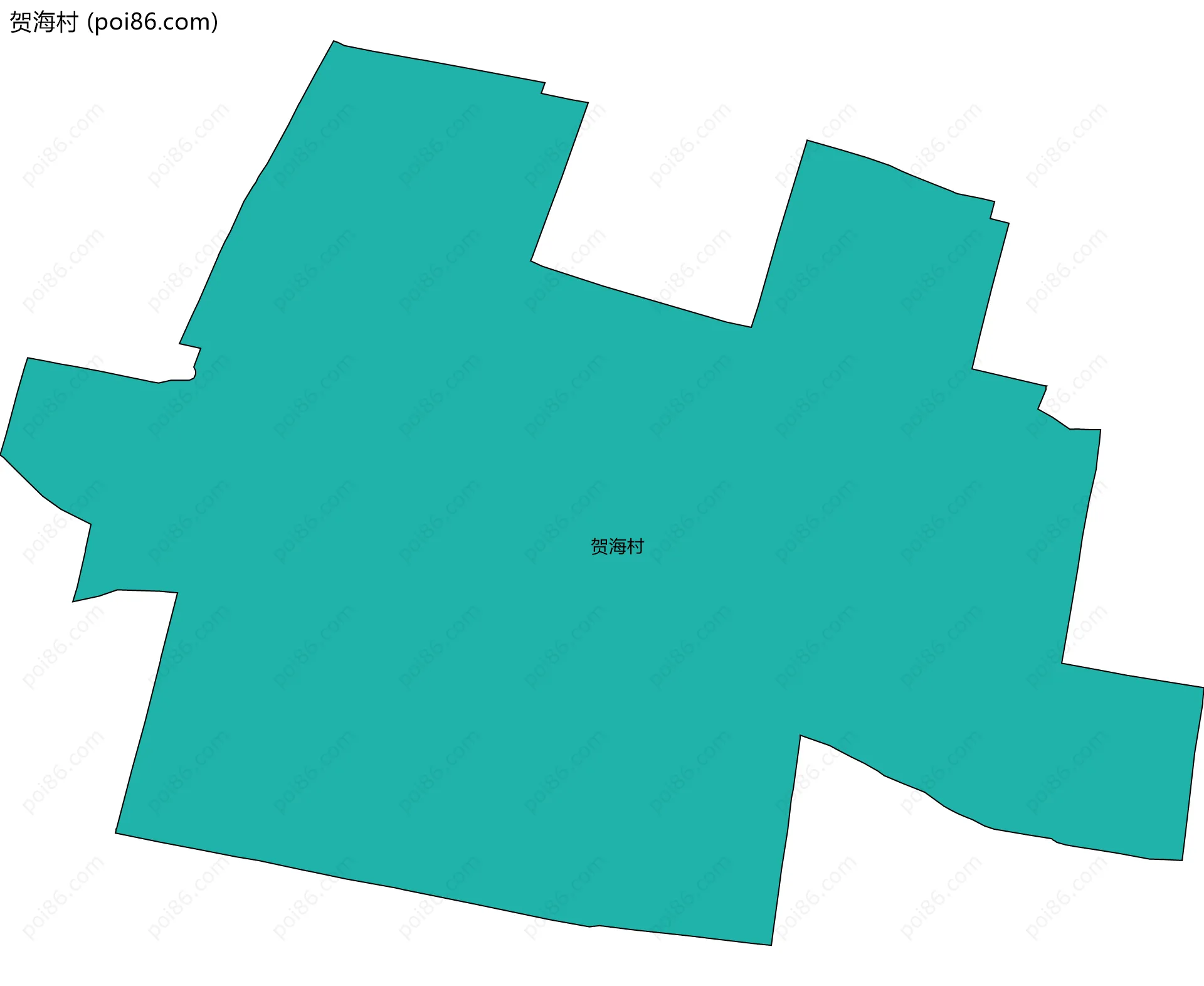 贺海村边界地图