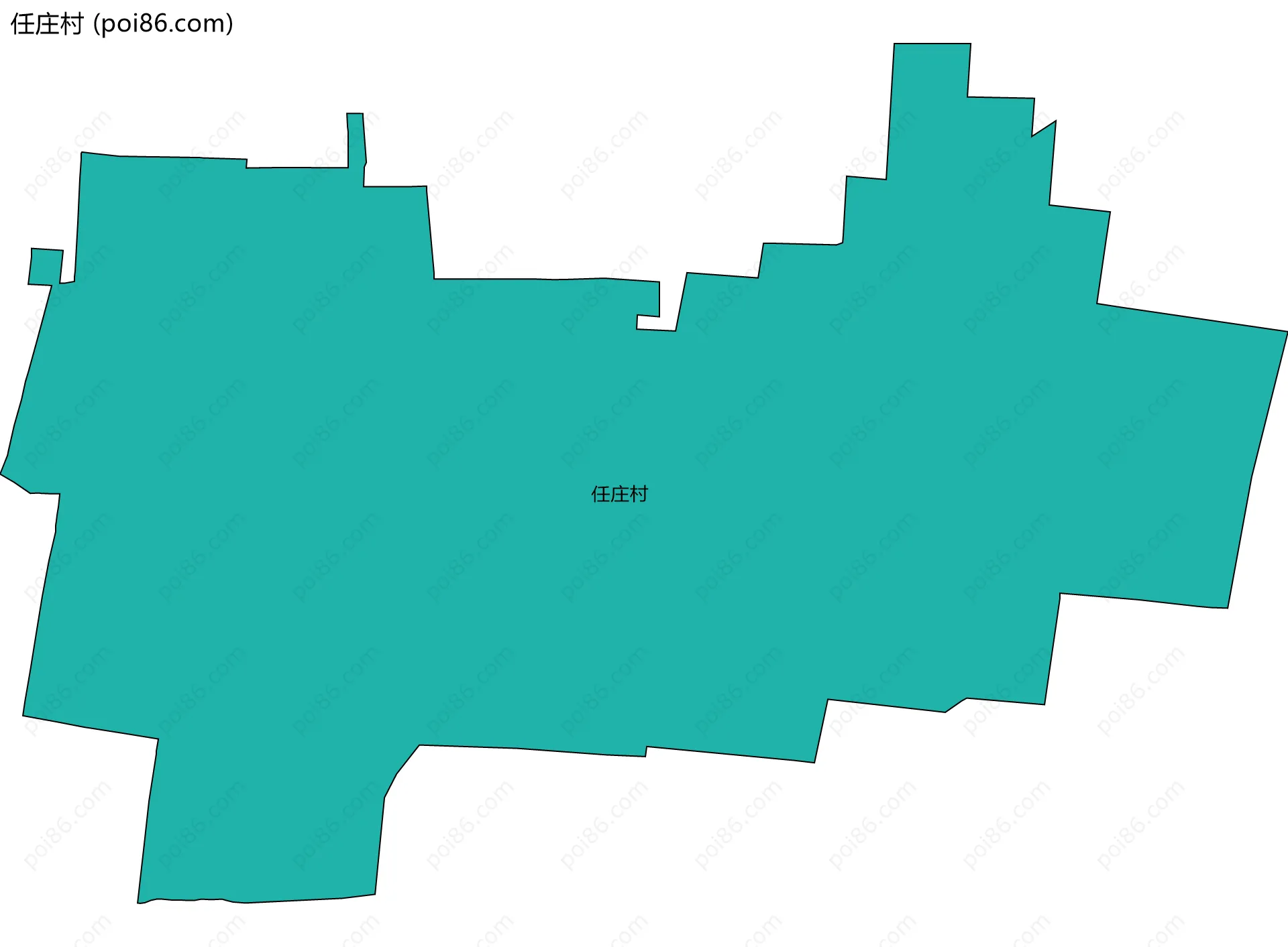 任庄村边界地图
