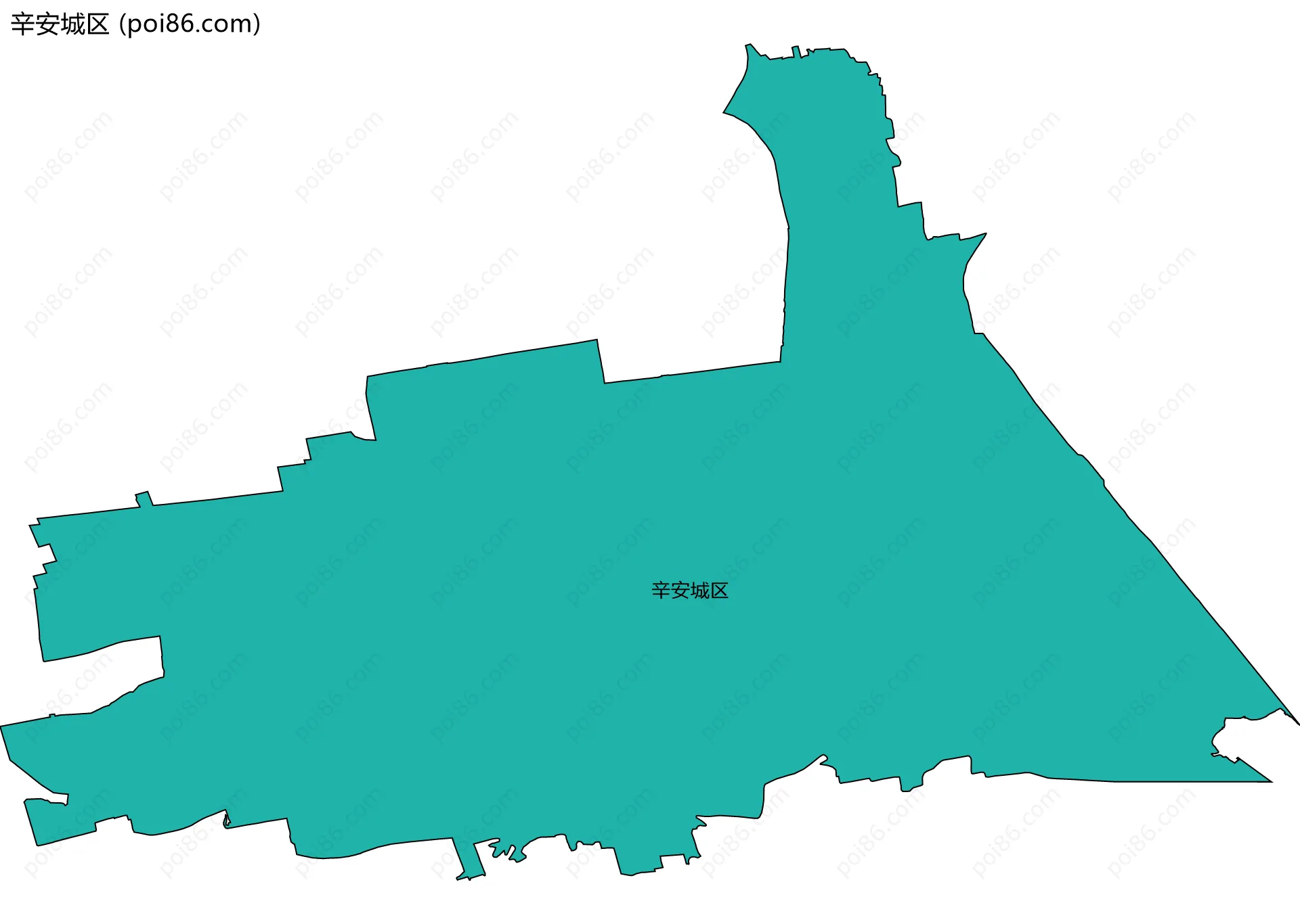 辛安城区边界地图