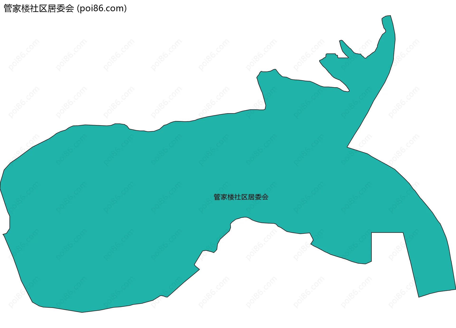 管家楼社区居委会边界地图