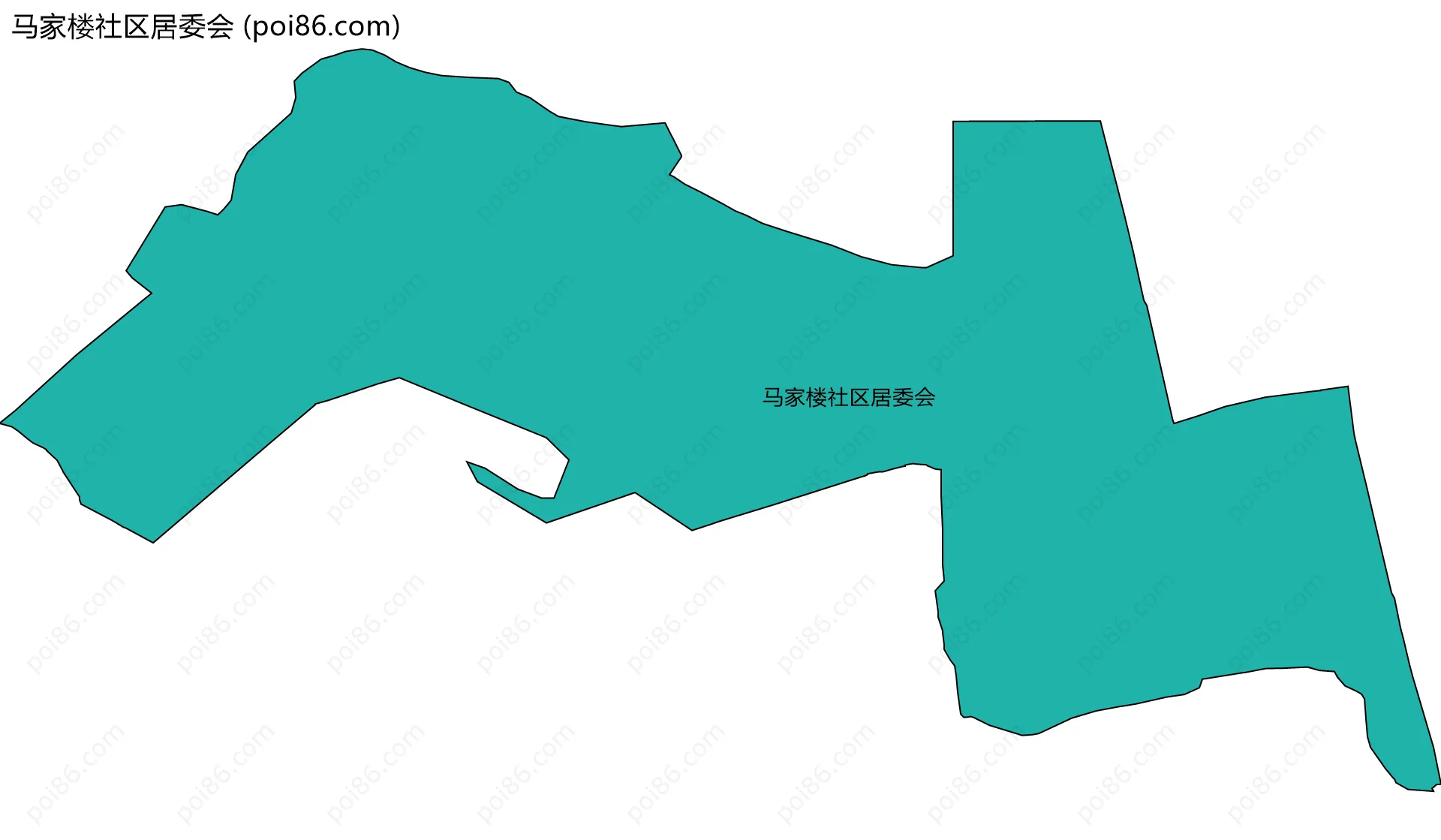 马家楼社区居委会边界地图