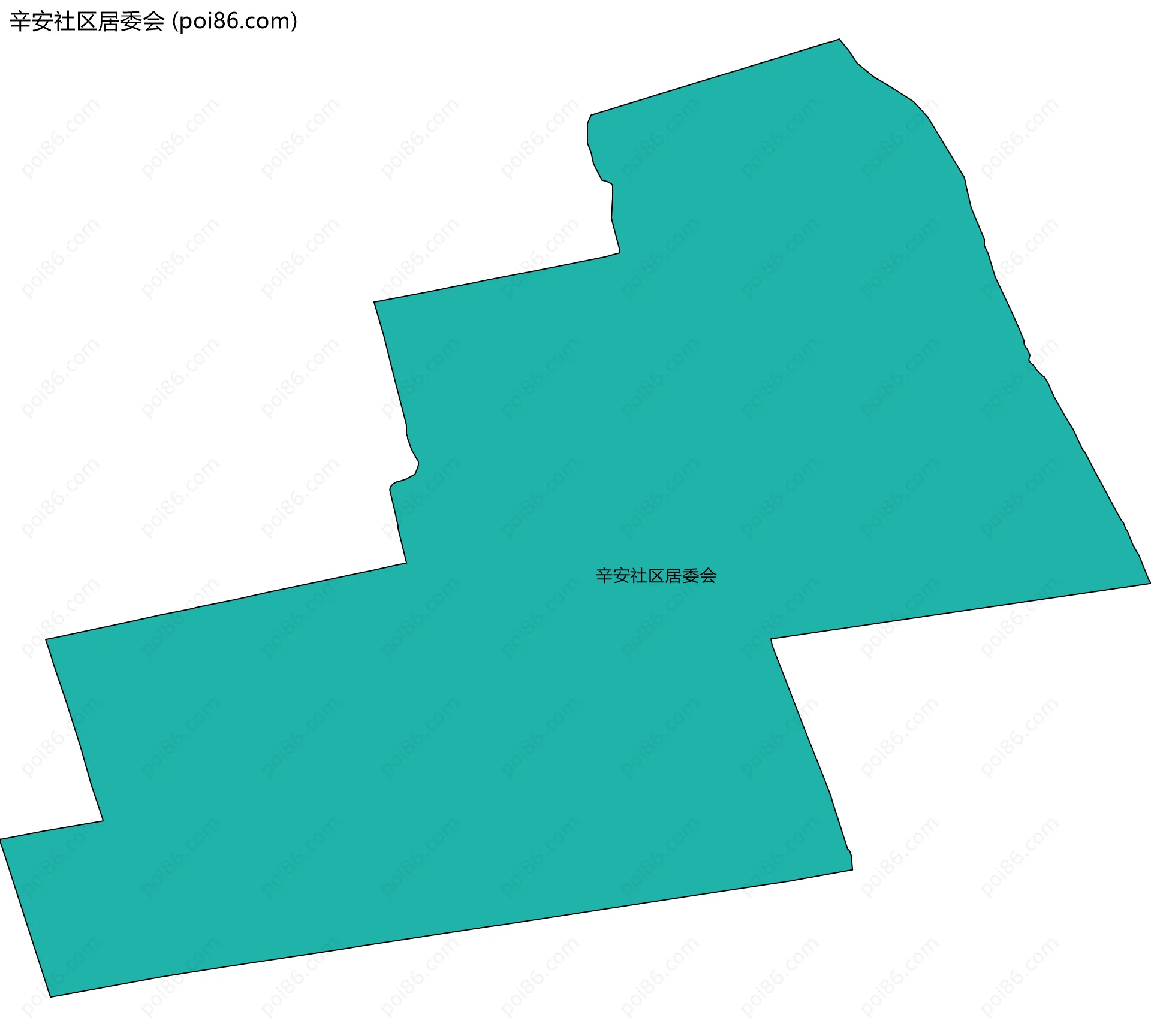 辛安社区居委会边界地图