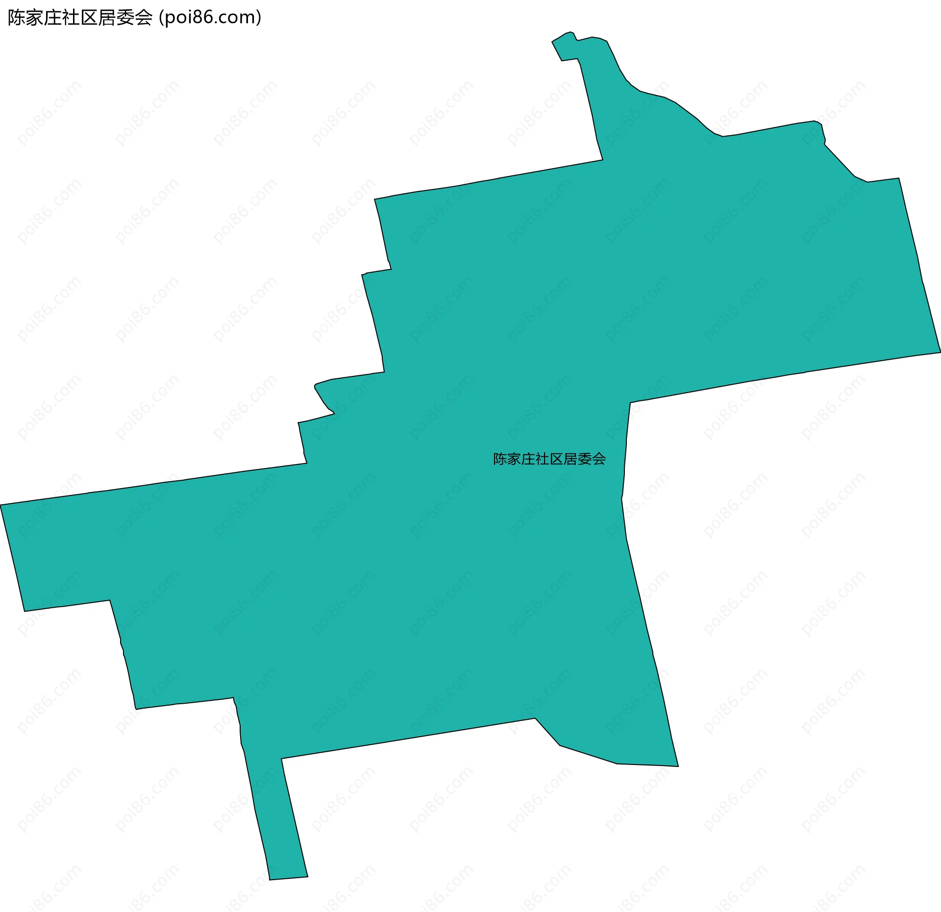 陈家庄社区居委会边界地图