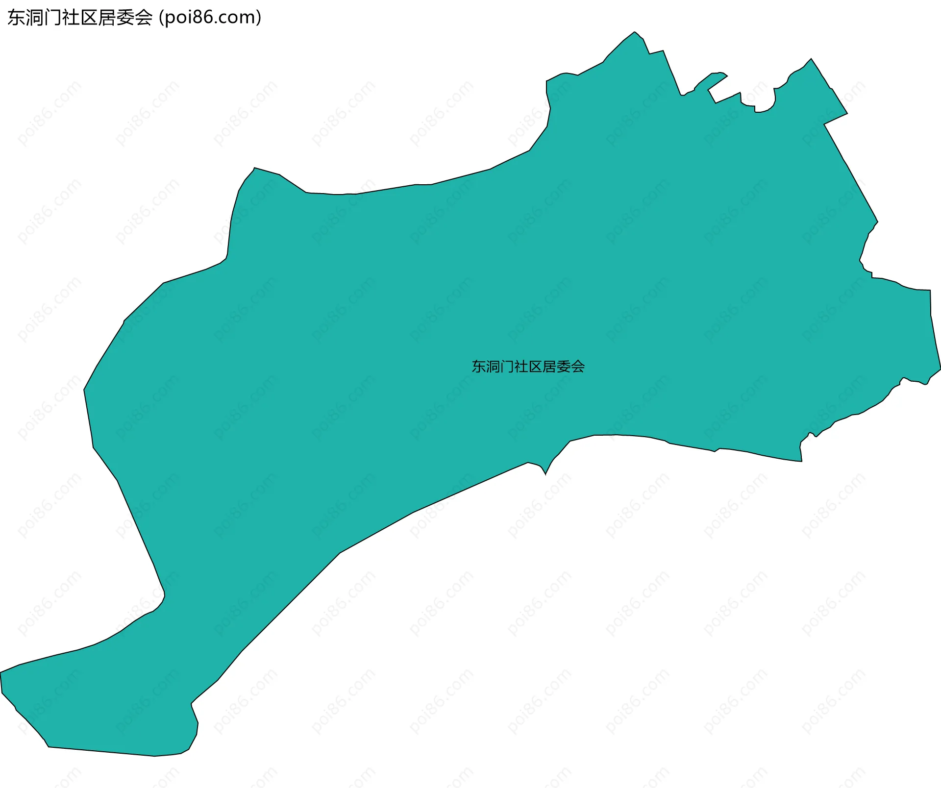 东洞门社区居委会边界地图