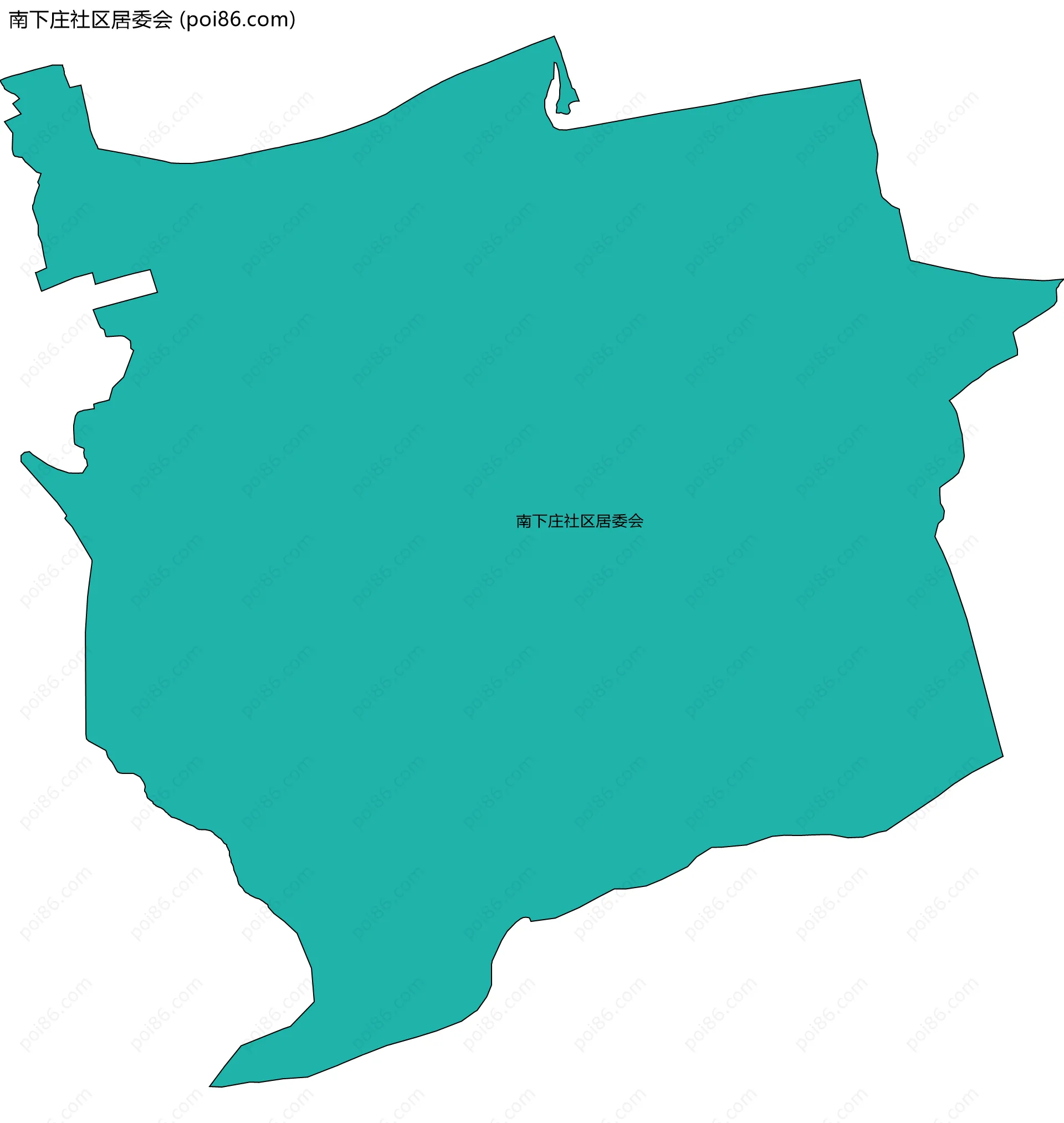 南下庄社区居委会边界地图