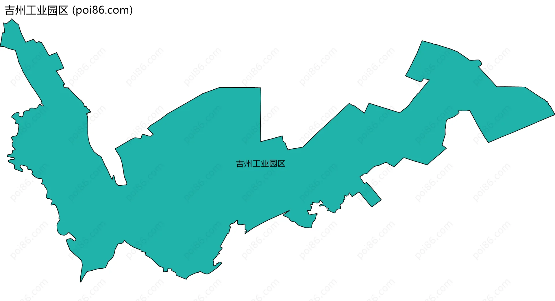 吉州工业园区边界地图