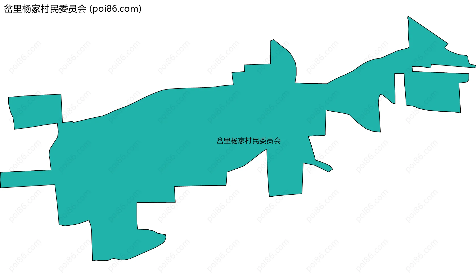 岔里杨家村民委员会边界地图