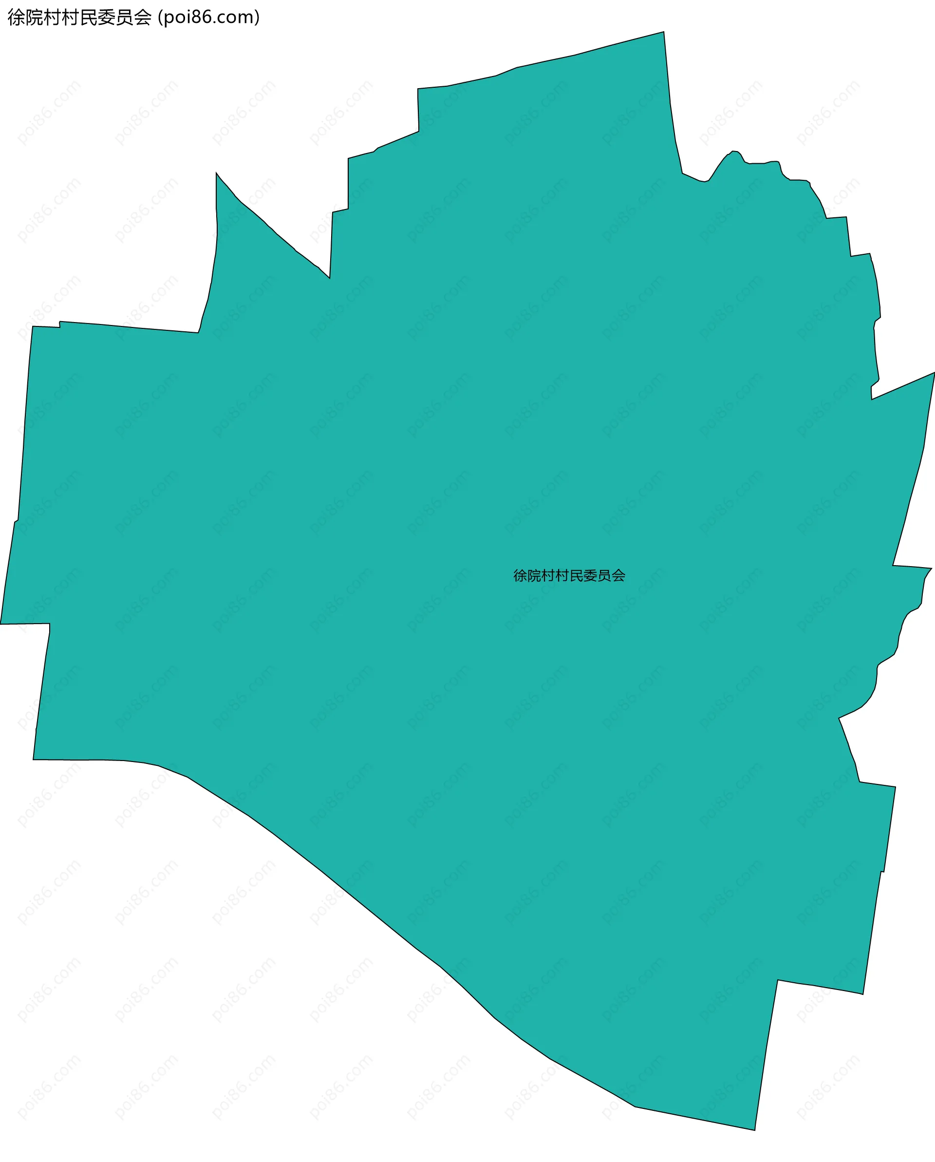 徐院村村民委员会边界地图