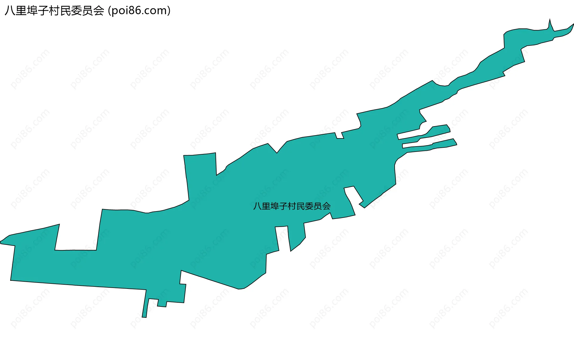 八里埠子村民委员会边界地图