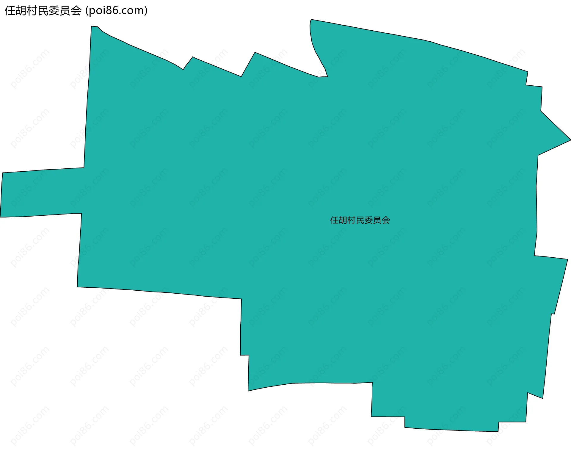 任胡村民委员会边界地图