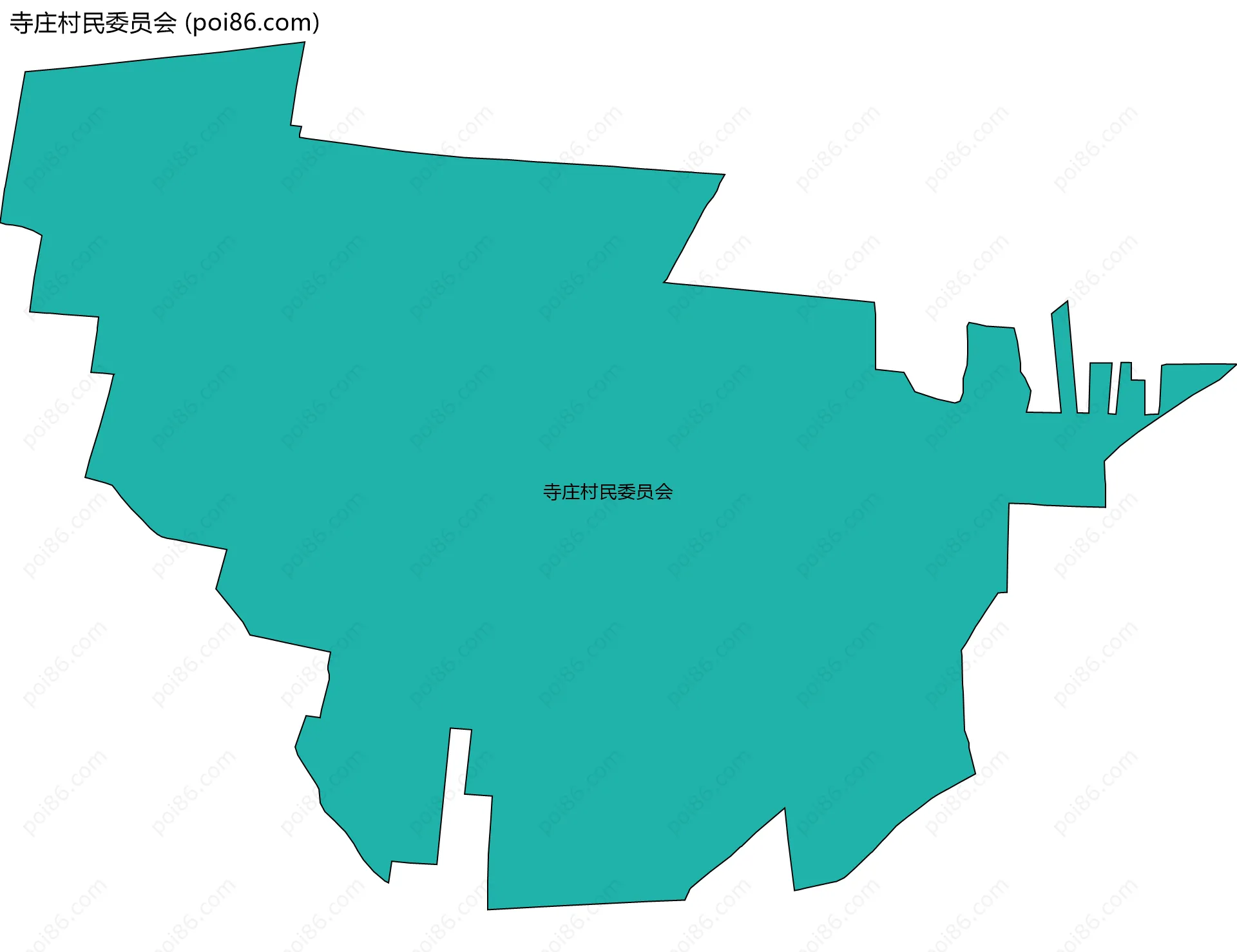 寺庄村民委员会边界地图