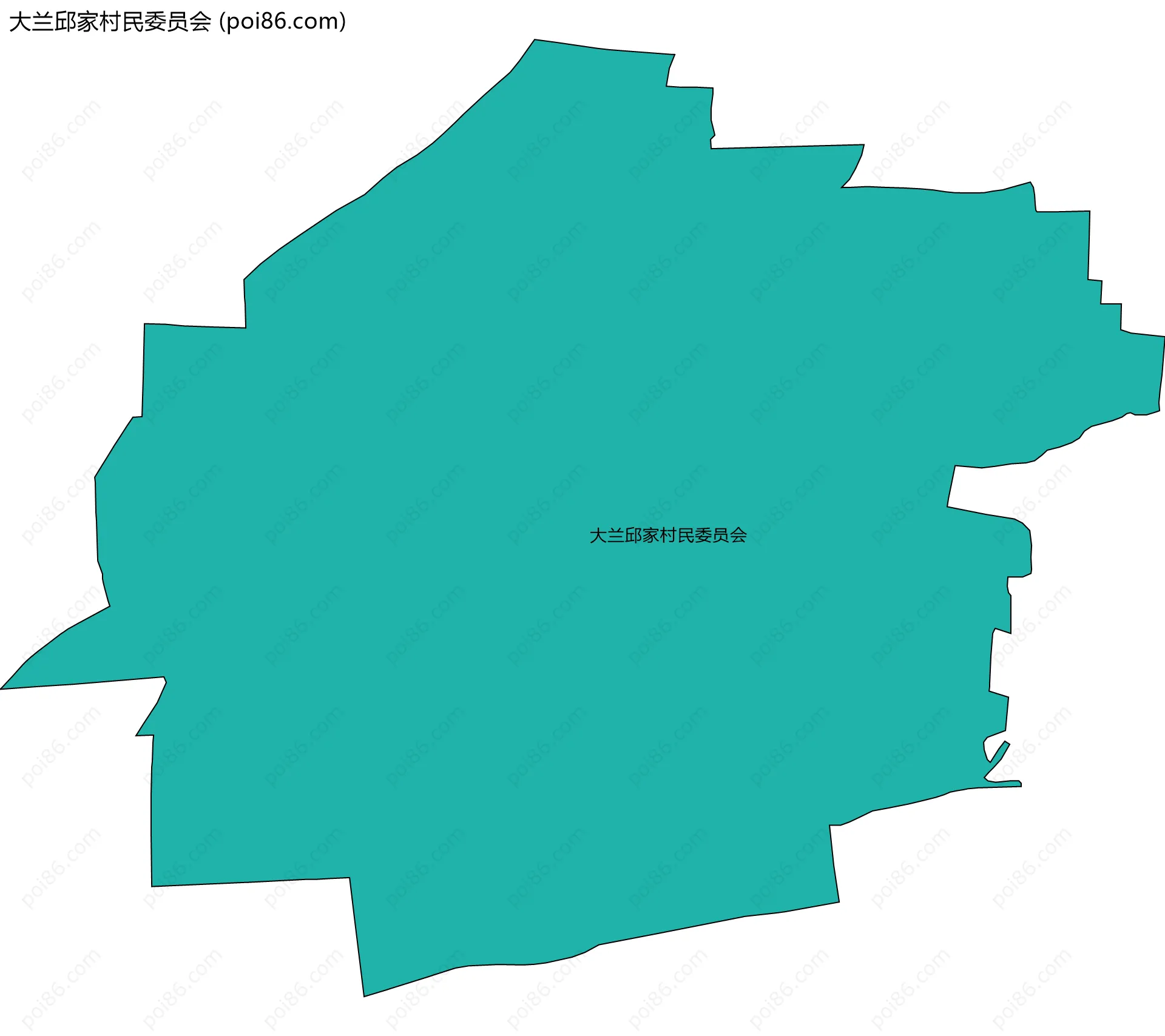 大兰邱家村民委员会边界地图
