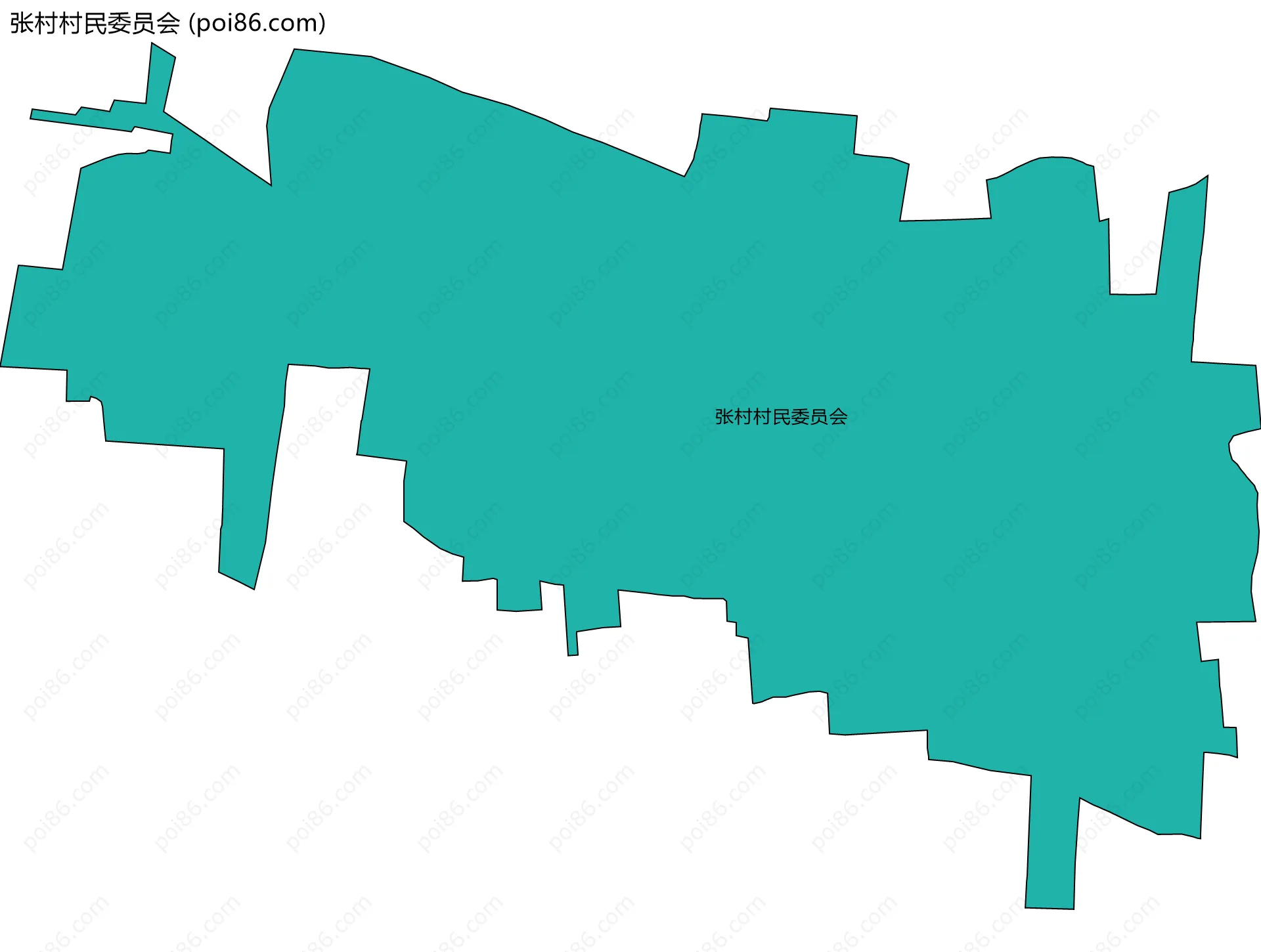 张村村民委员会边界地图