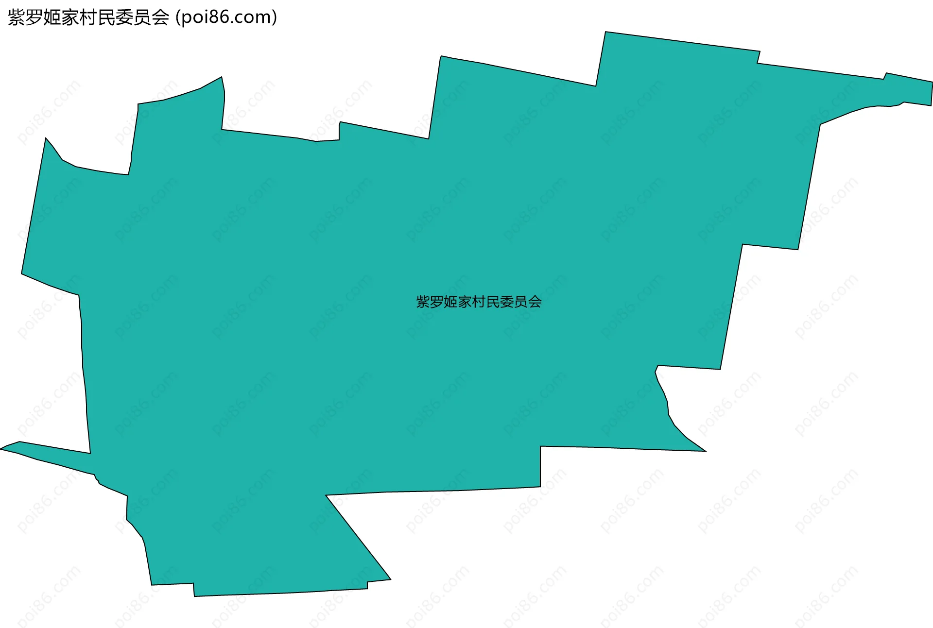 紫罗姬家村民委员会边界地图
