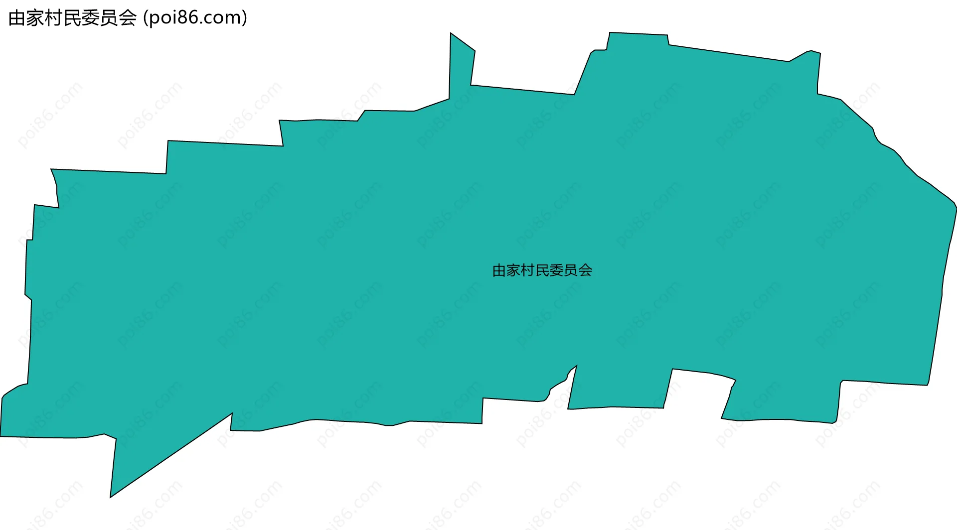 由家村民委员会边界地图