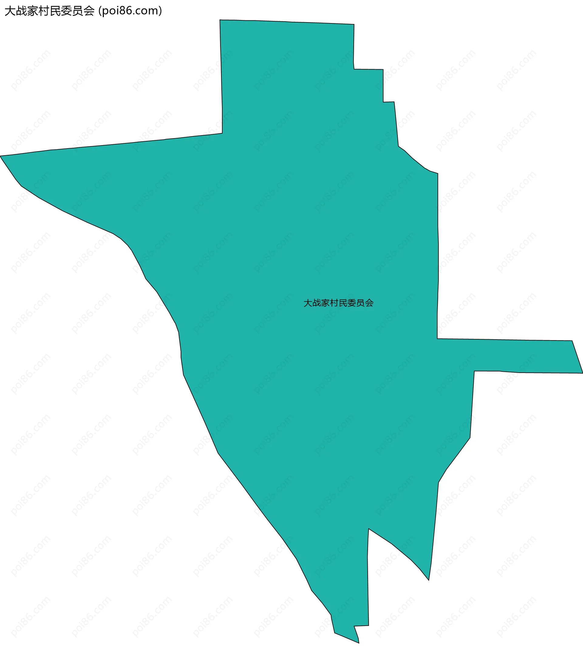 大战家村民委员会边界地图