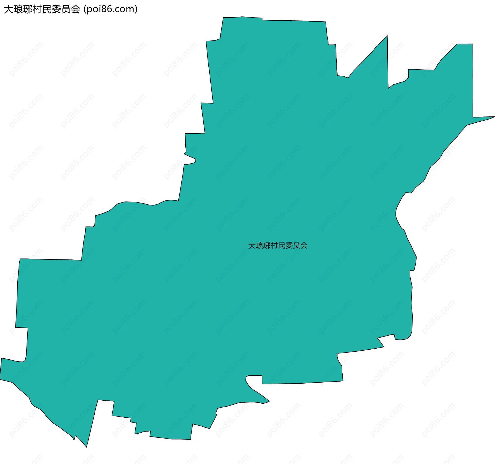 大琅琊村民委员会边界地图