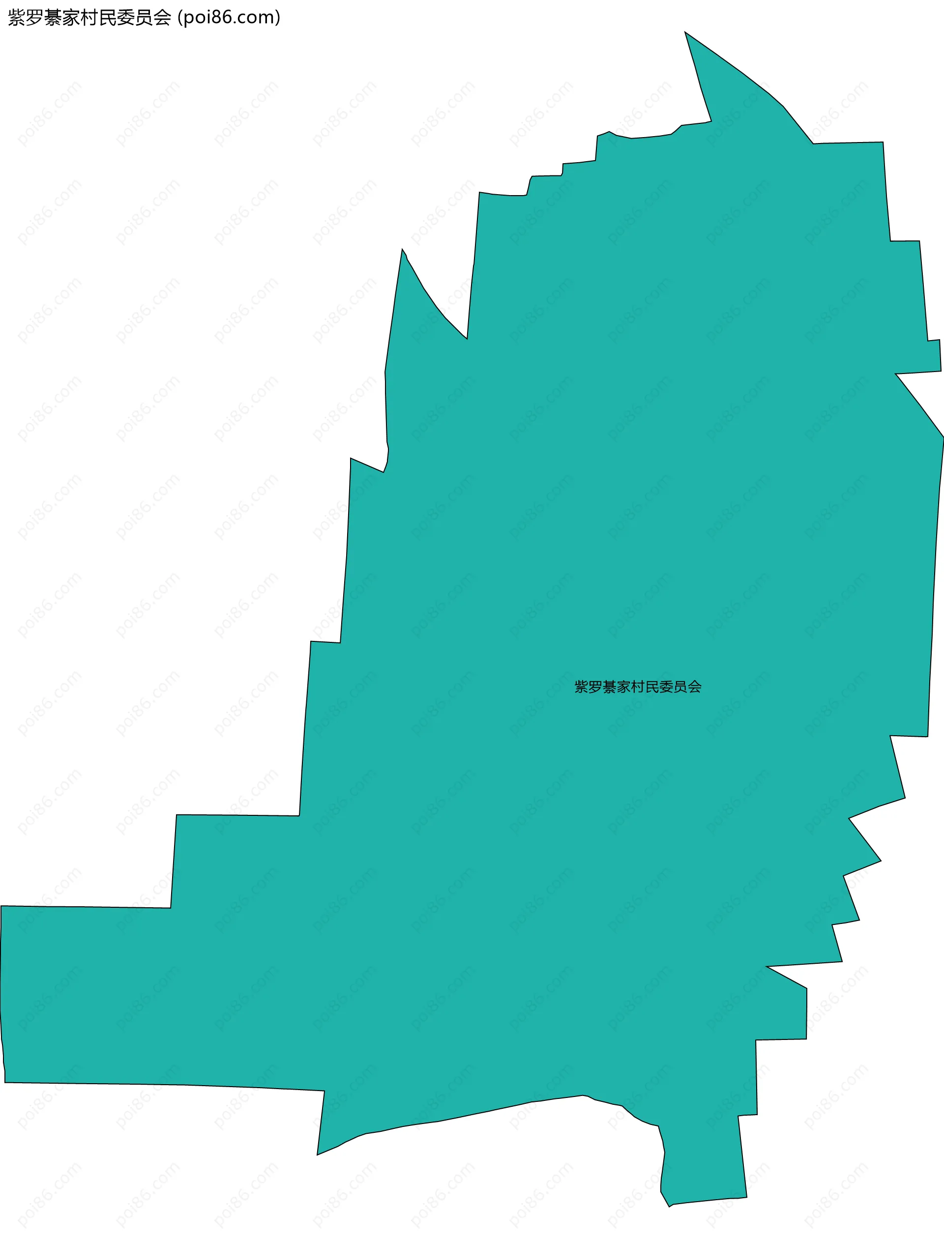 紫罗綦家村民委员会边界地图