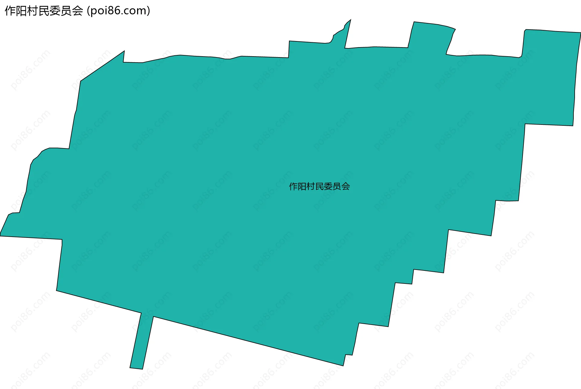 作阳村民委员会边界地图