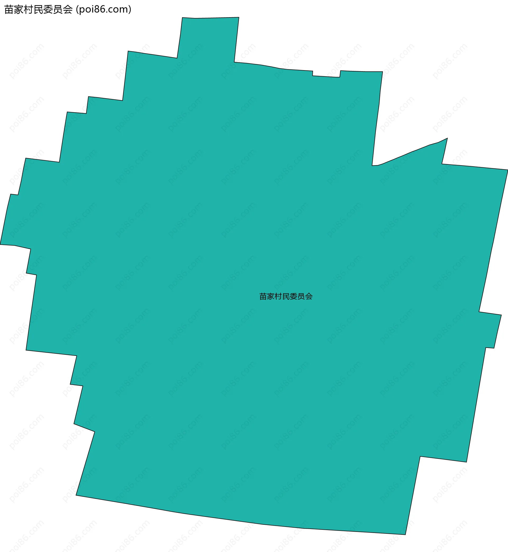 苗家村民委员会边界地图