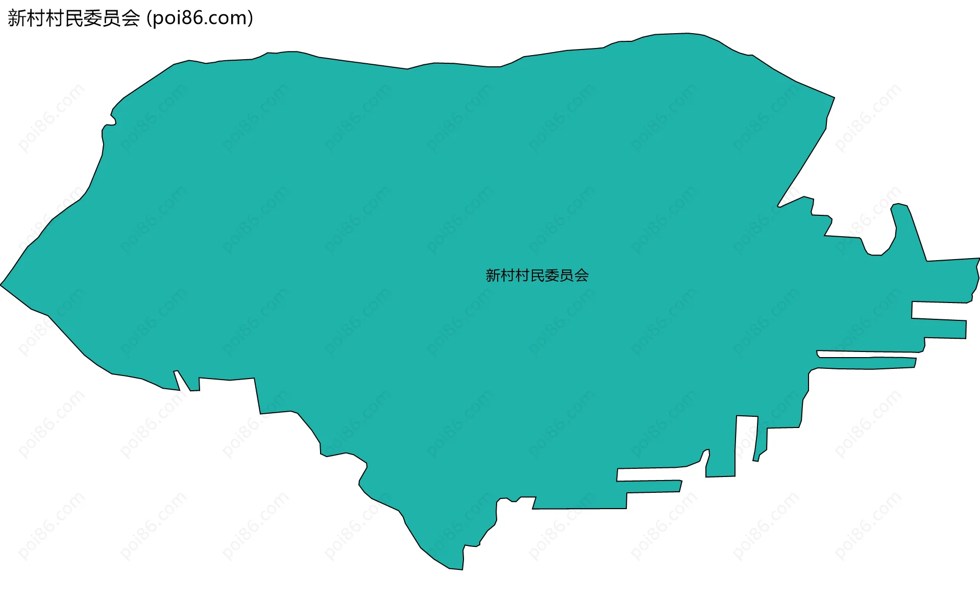 新村村民委员会边界地图
