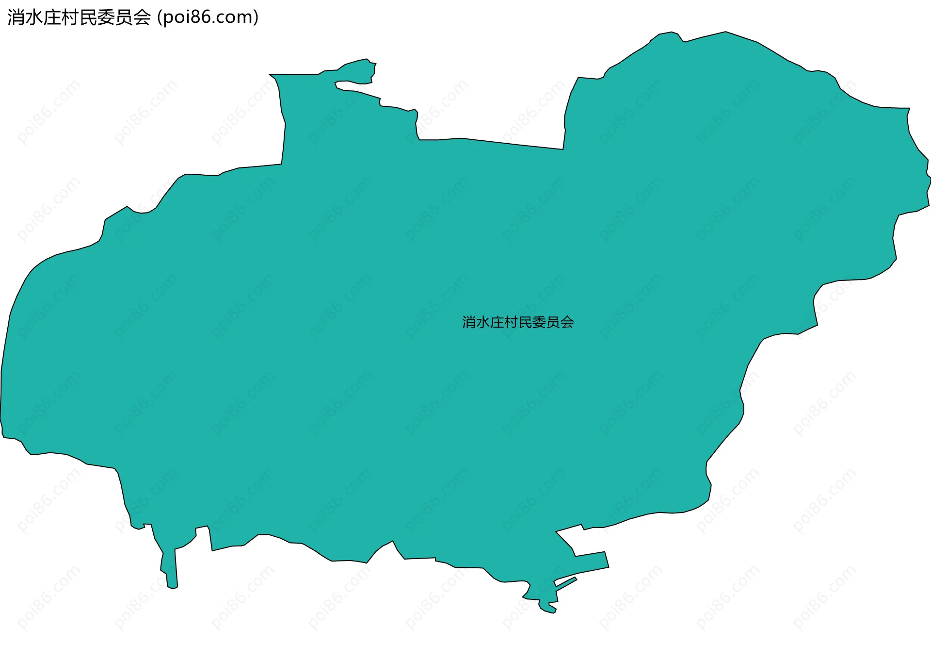 消水庄村民委员会边界地图