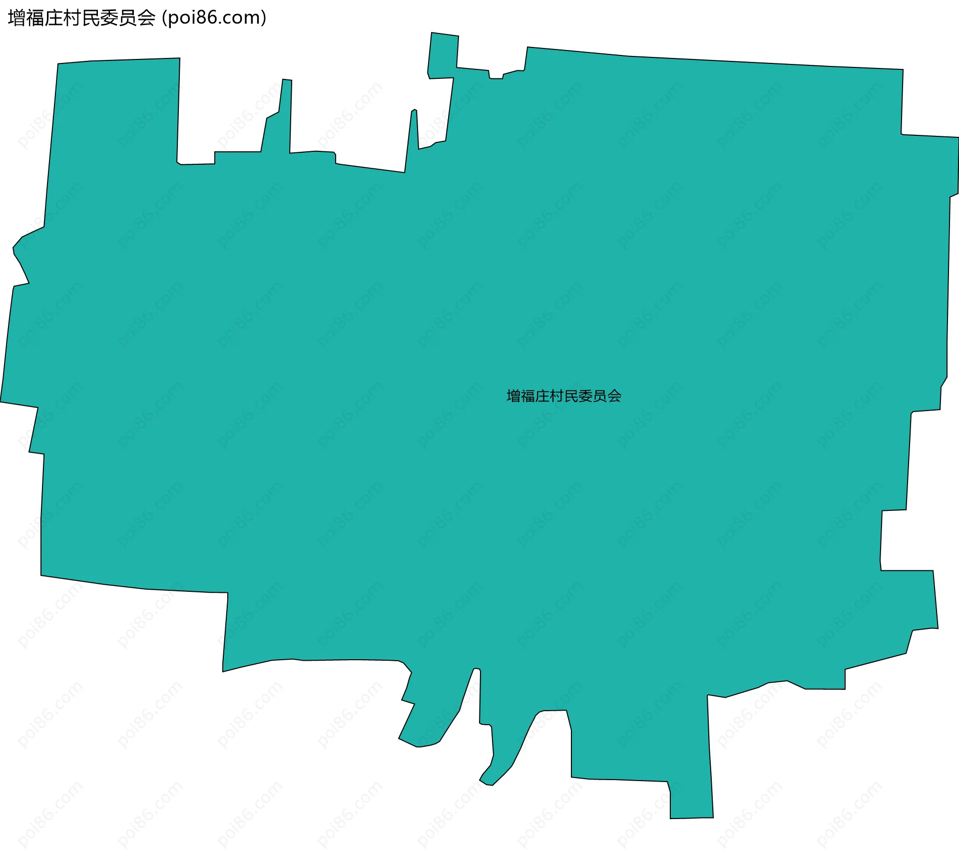 增福庄村民委员会边界地图