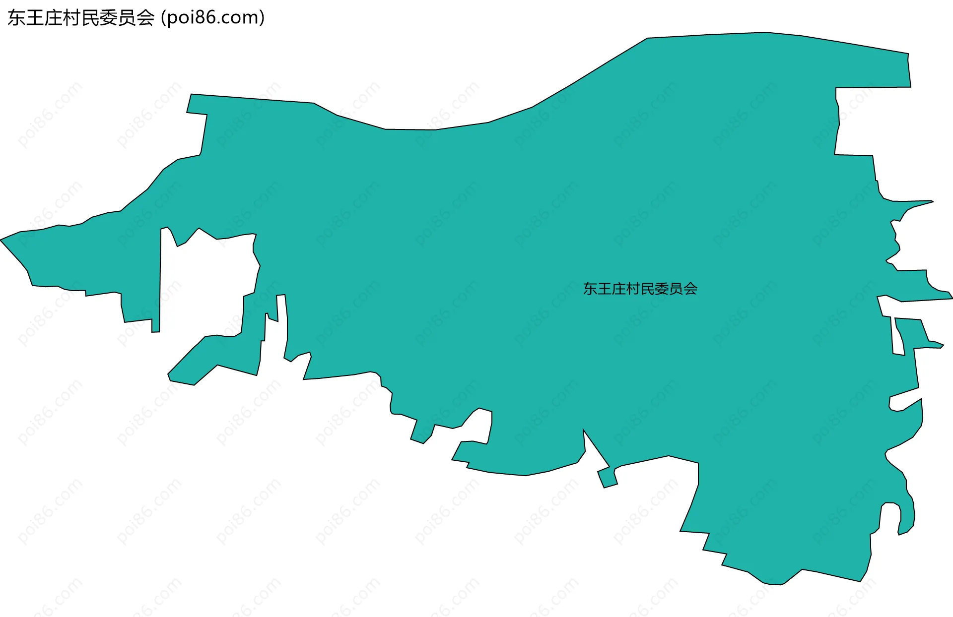 东王庄村民委员会边界地图