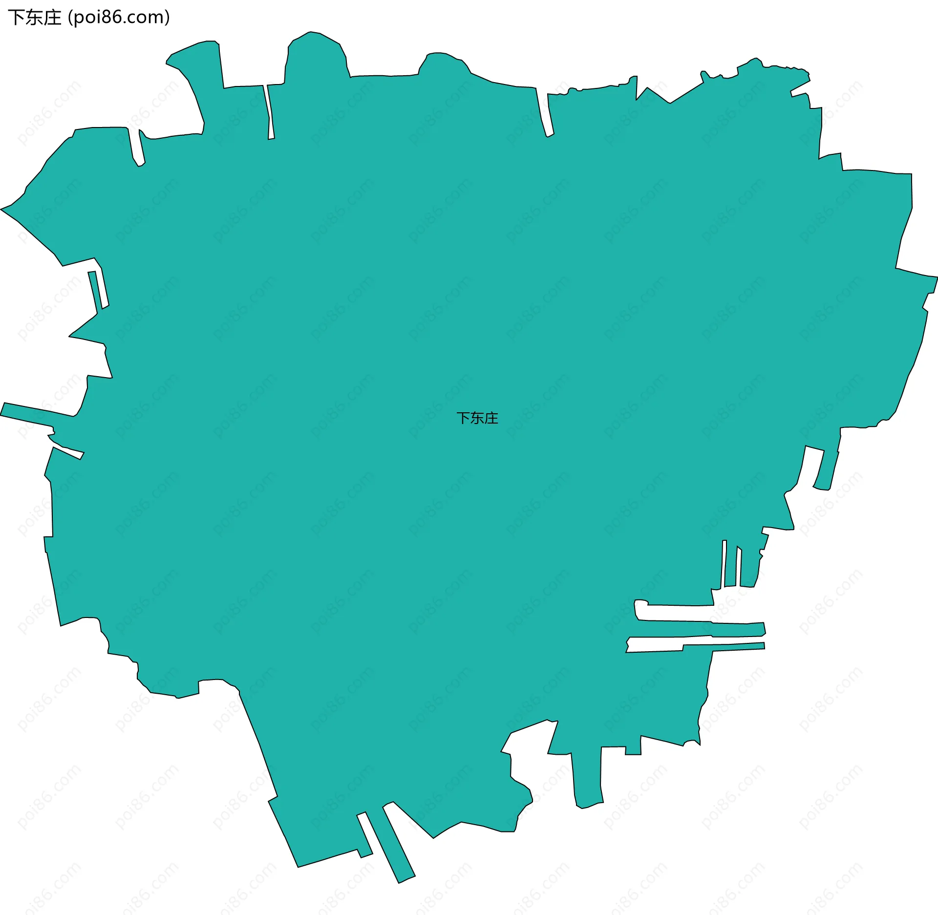 下东庄边界地图