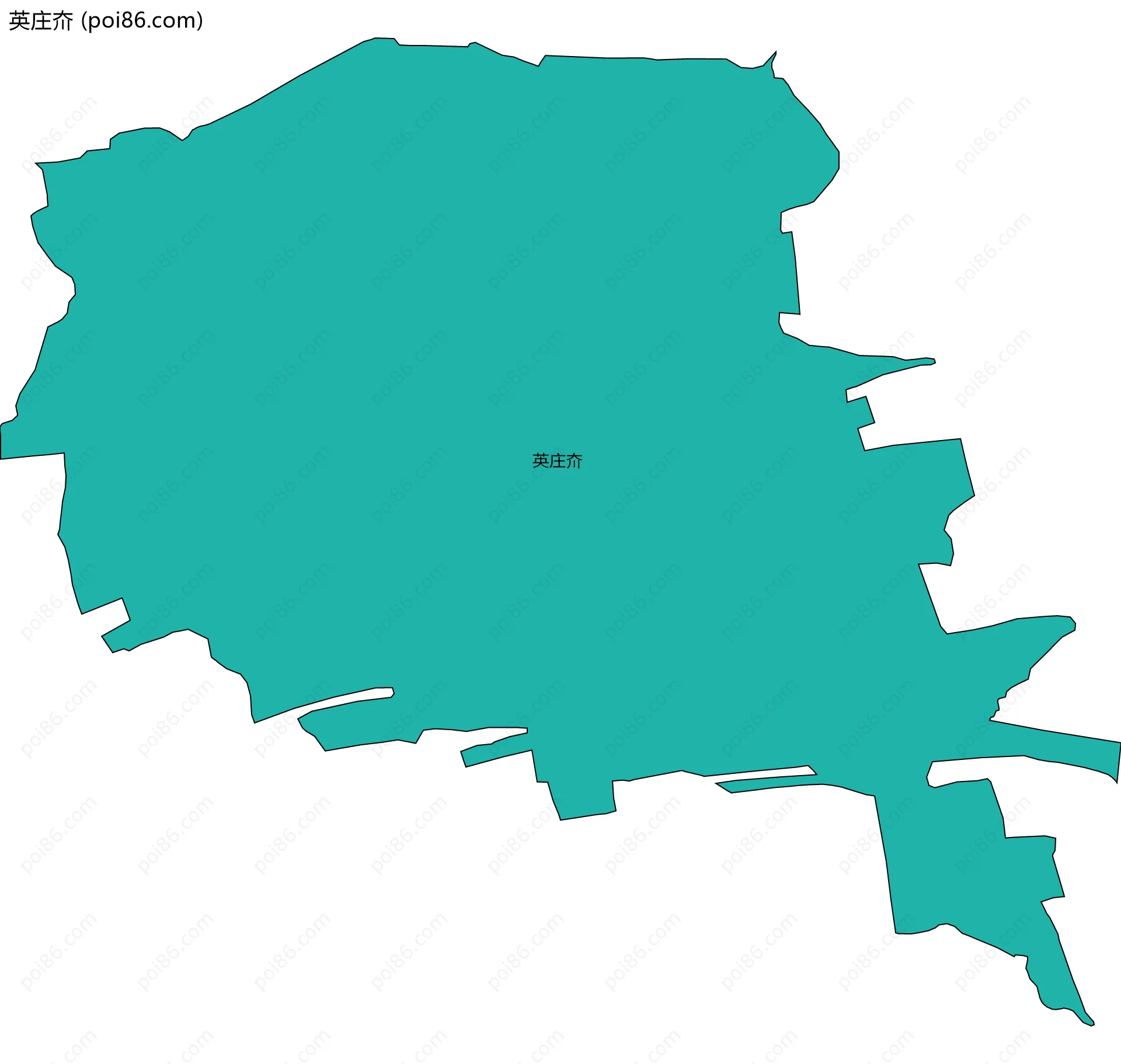 英庄夼边界地图