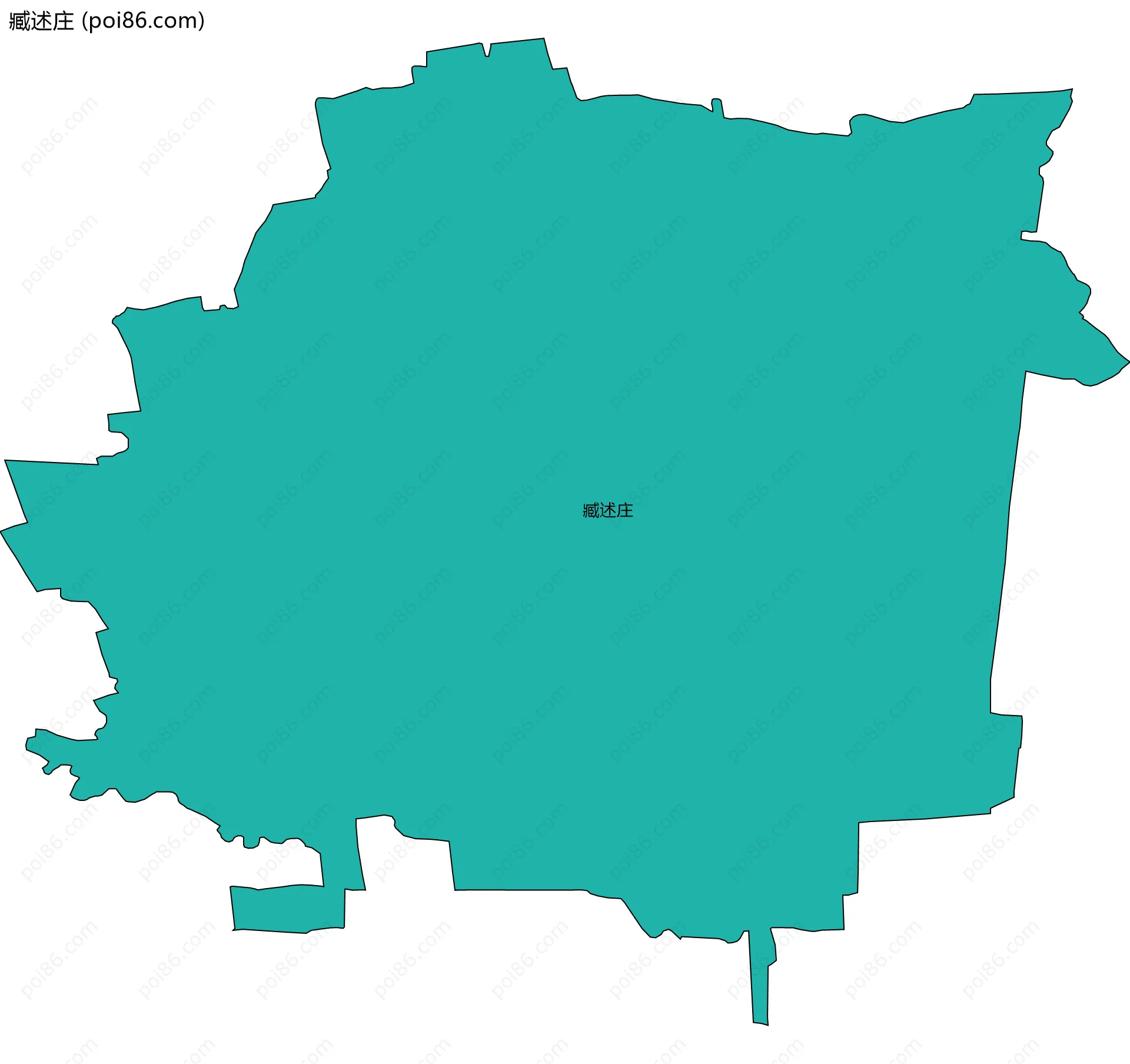 臧述庄边界地图