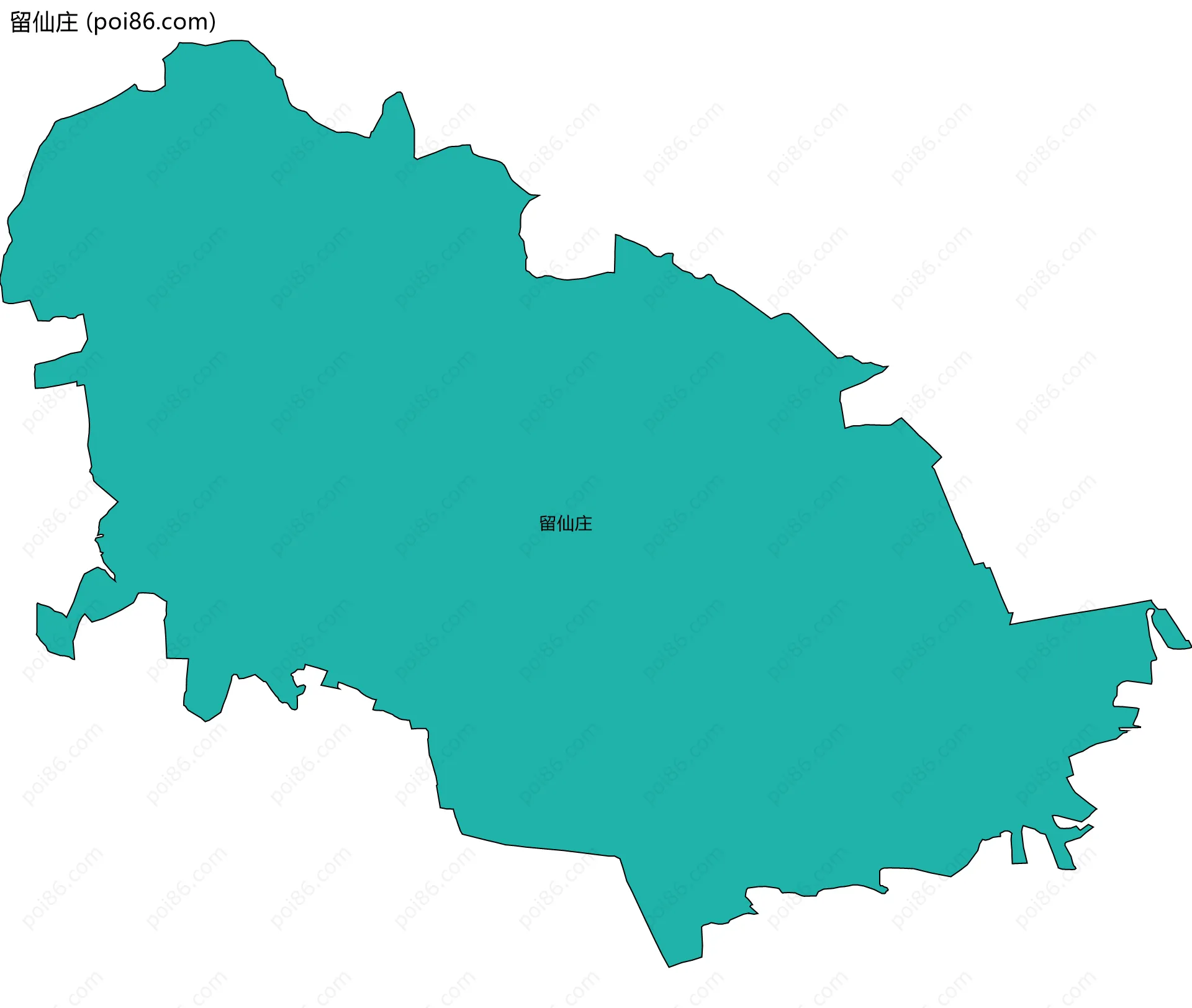 留仙庄边界地图