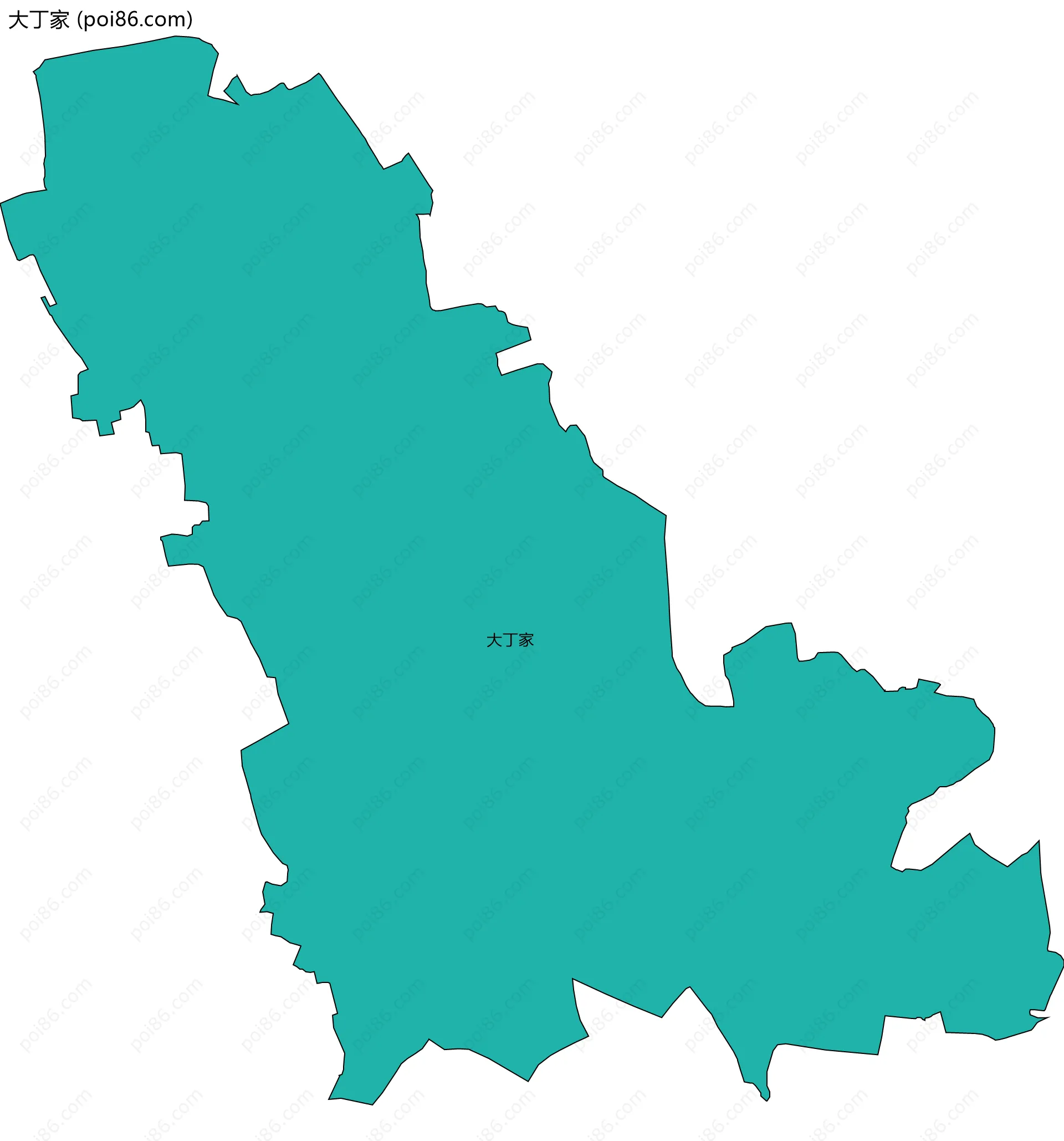 大丁家边界地图