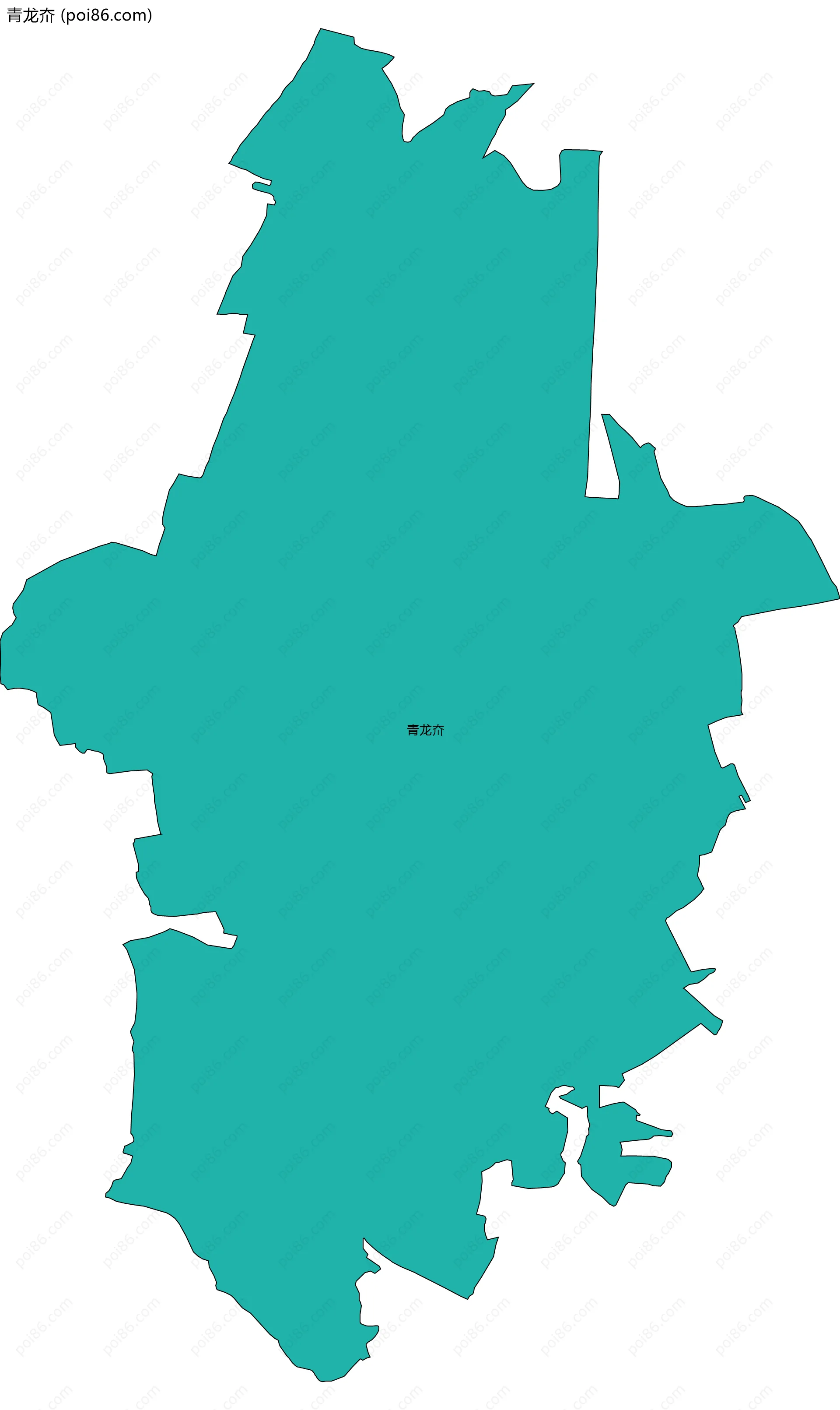 青龙夼边界地图