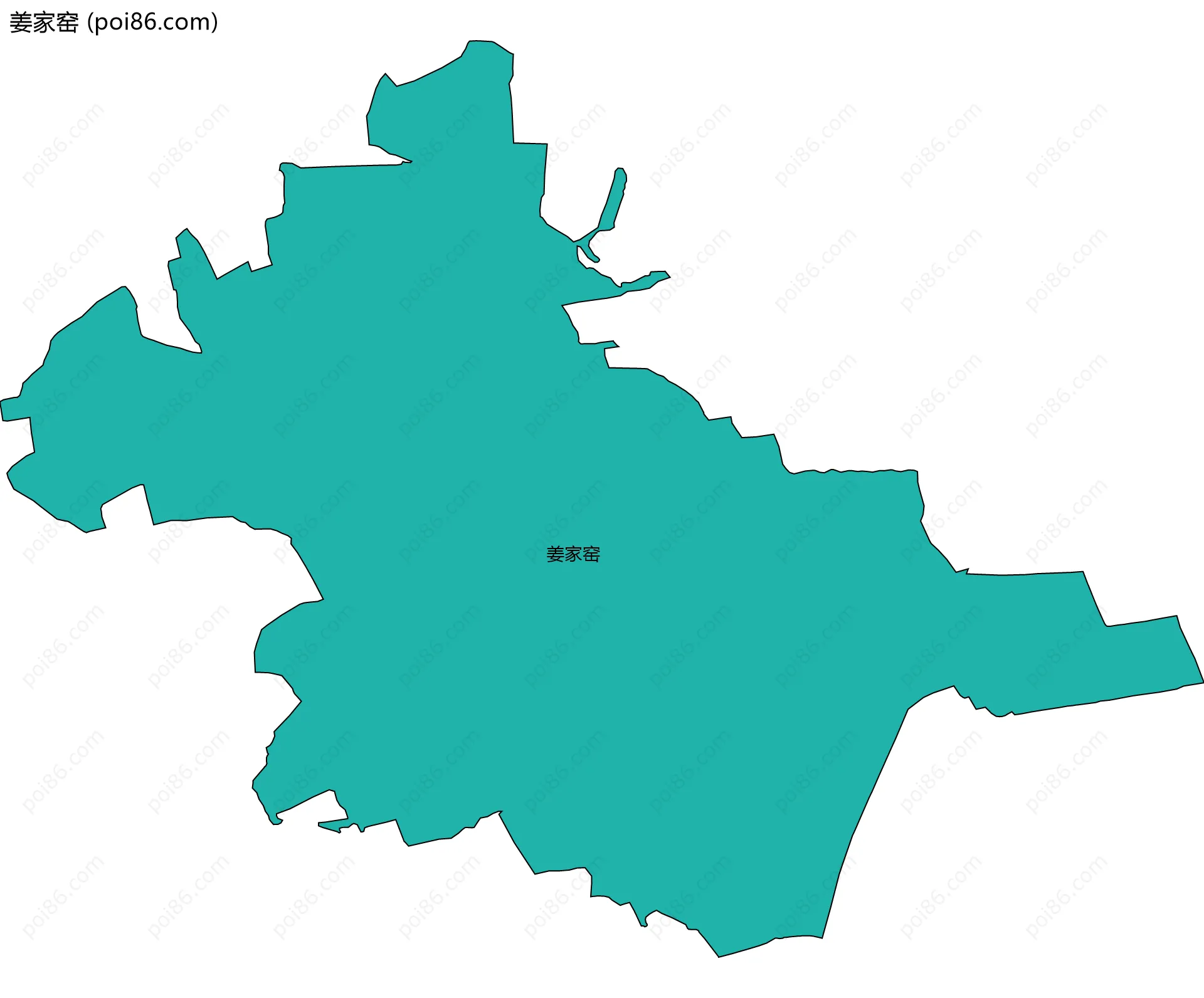 姜家窑边界地图