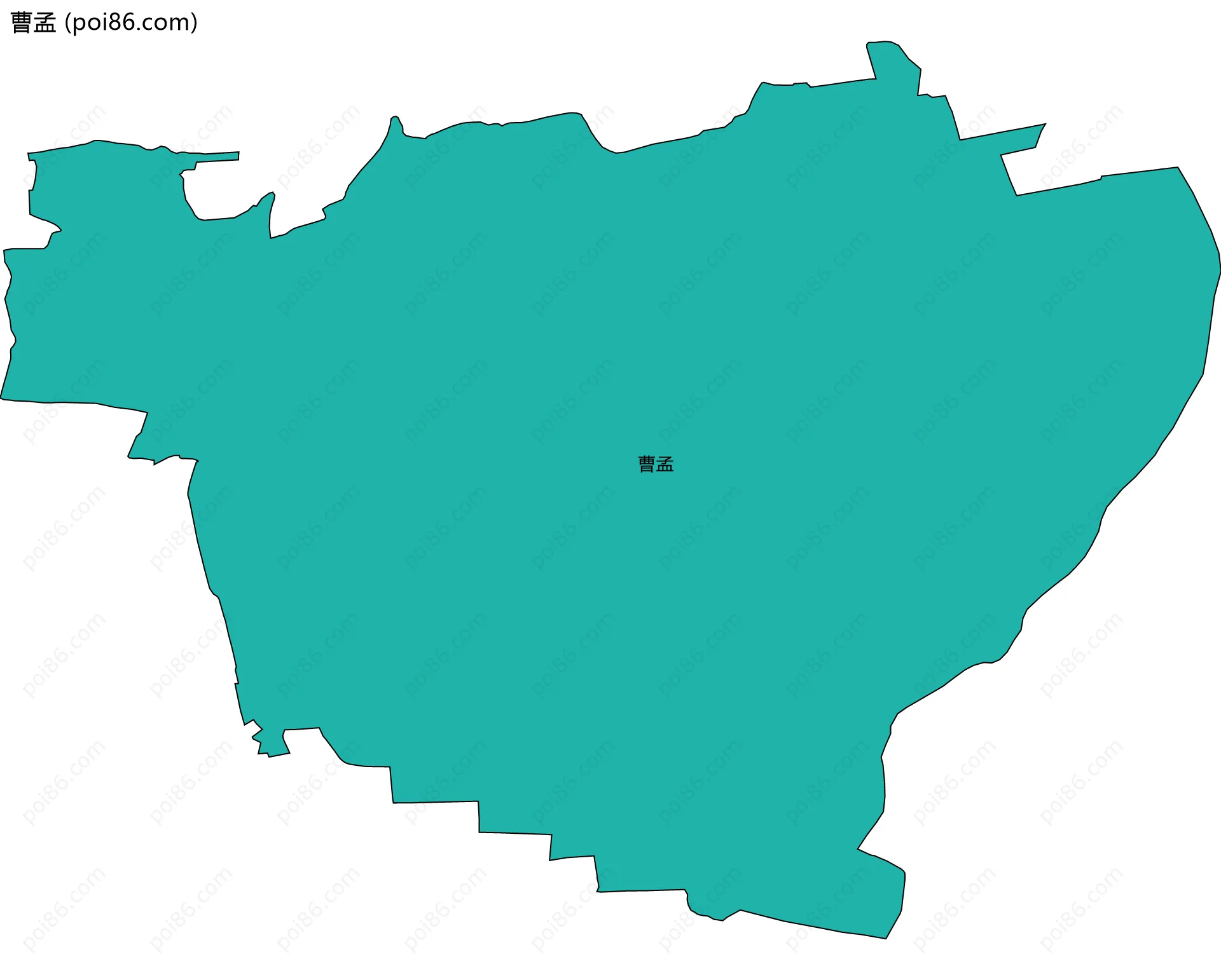 曹孟边界地图