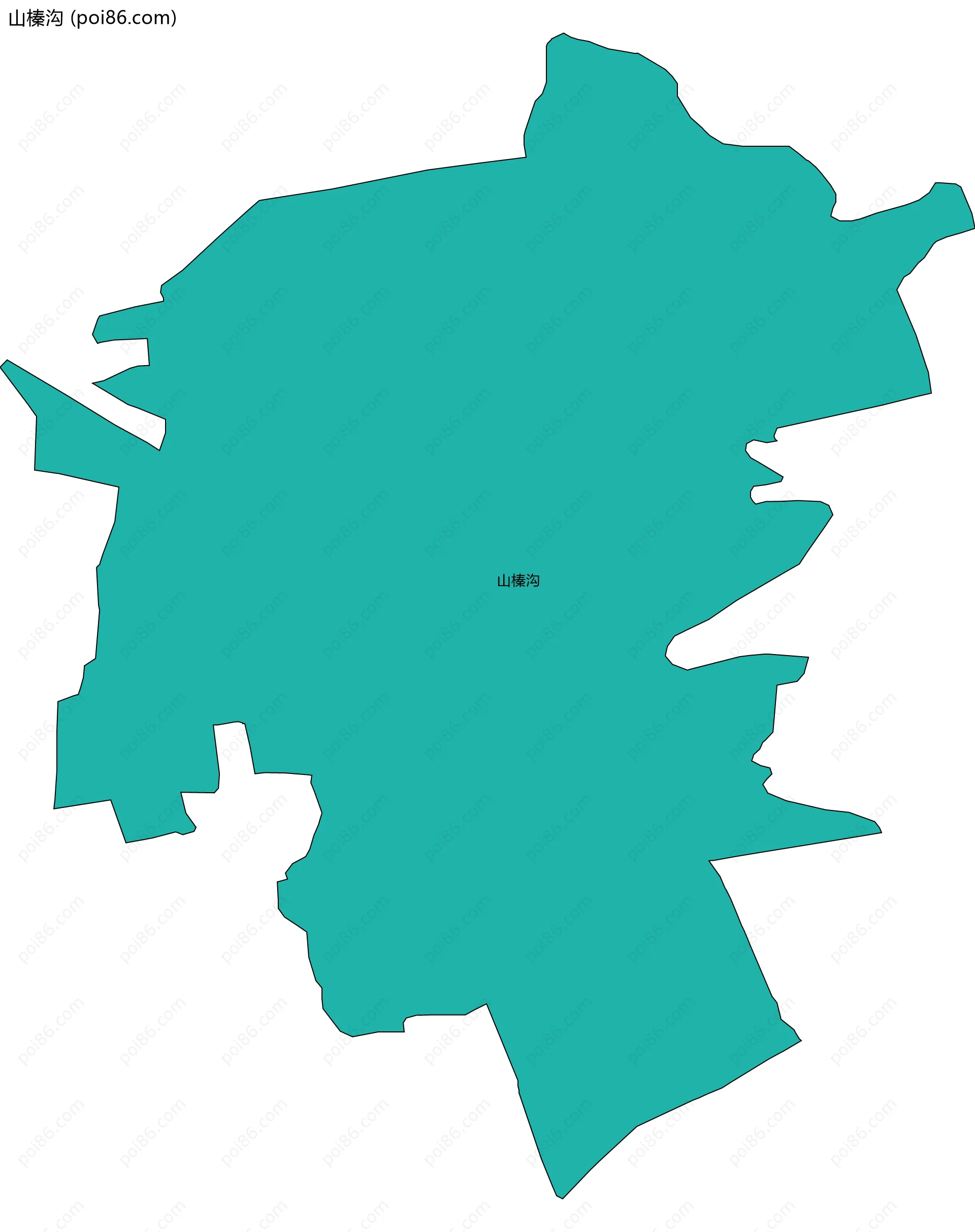 山榛沟边界地图