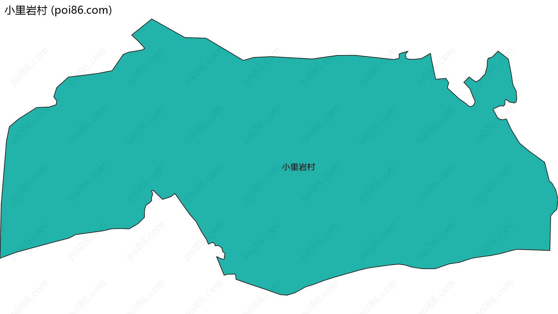 小里岩村边界地图