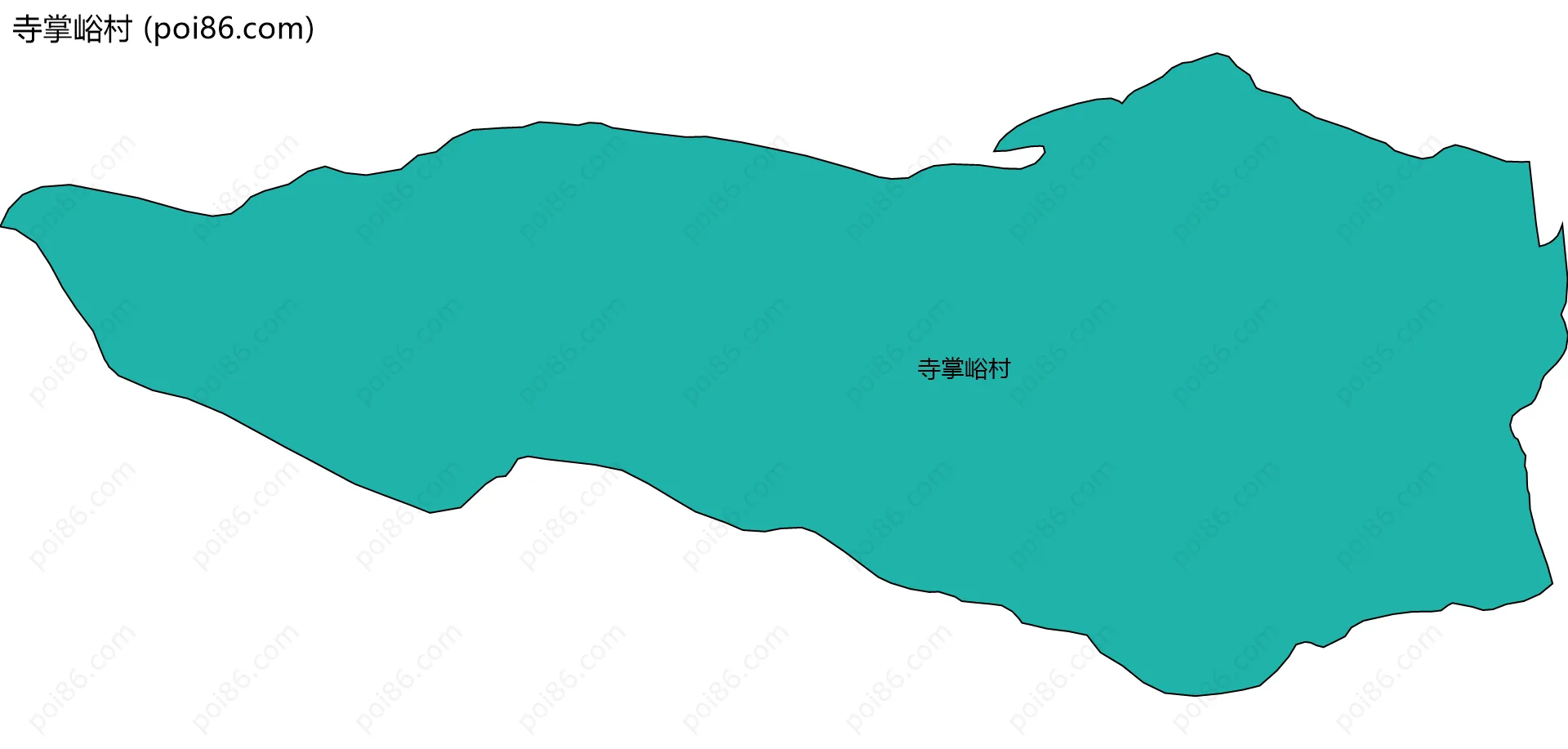 寺掌峪村边界地图