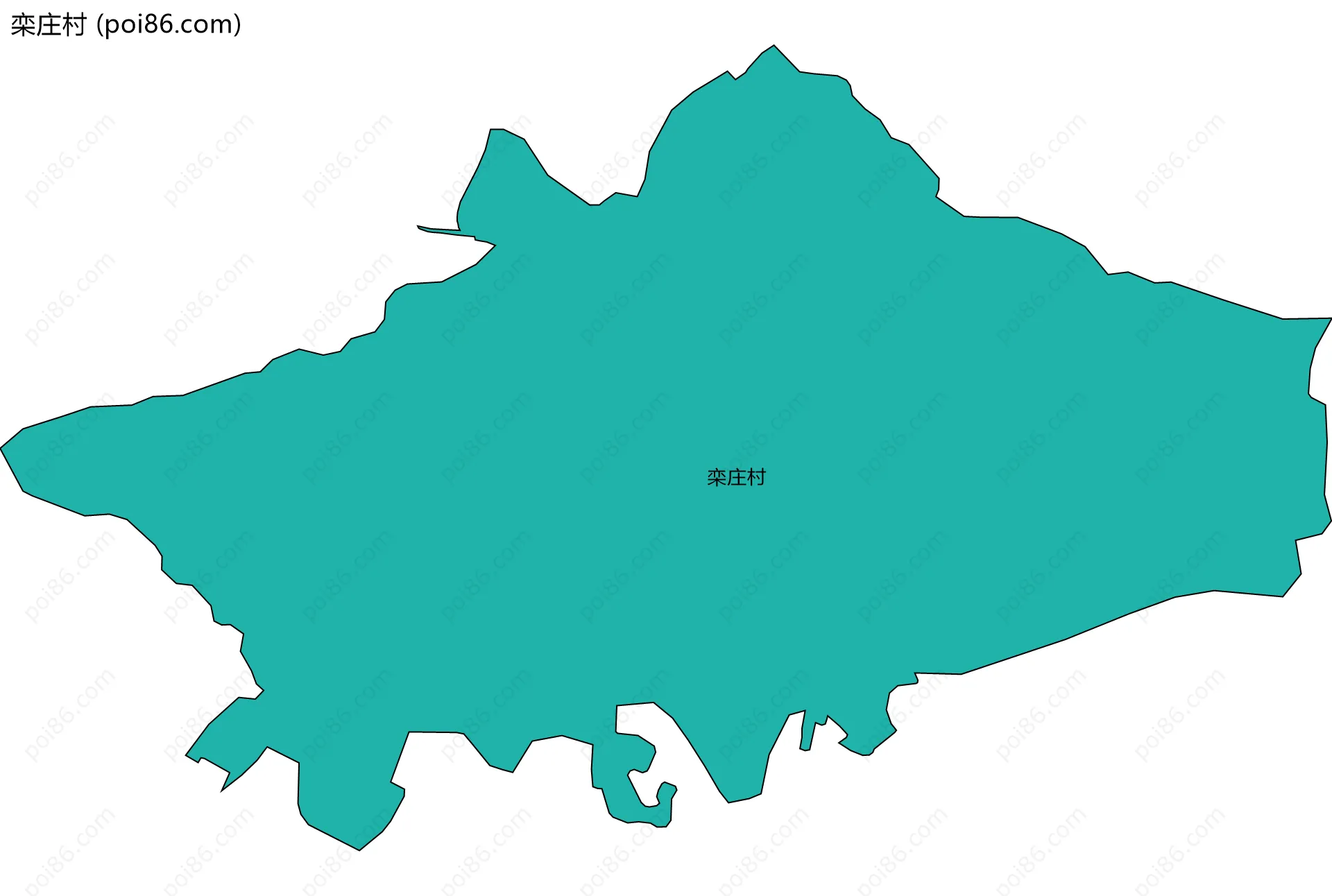 栾庄村边界地图