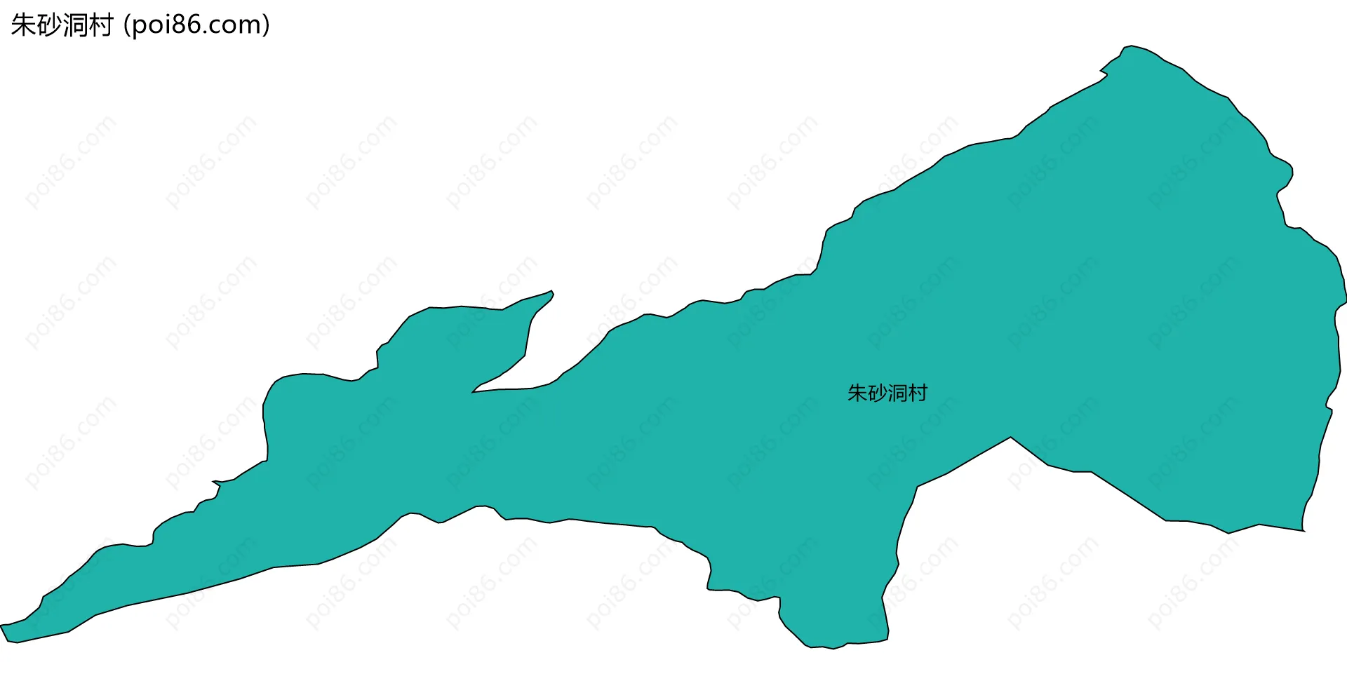 朱砂洞村边界地图