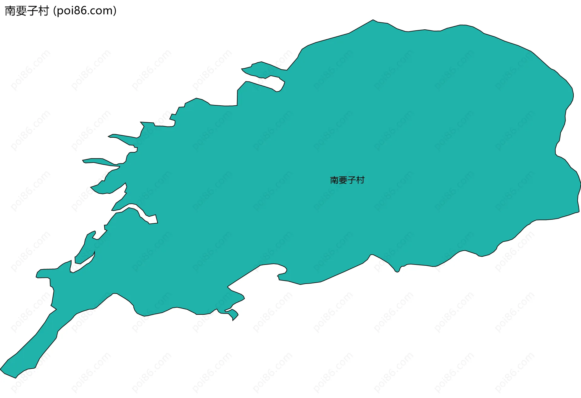 南要子村边界地图